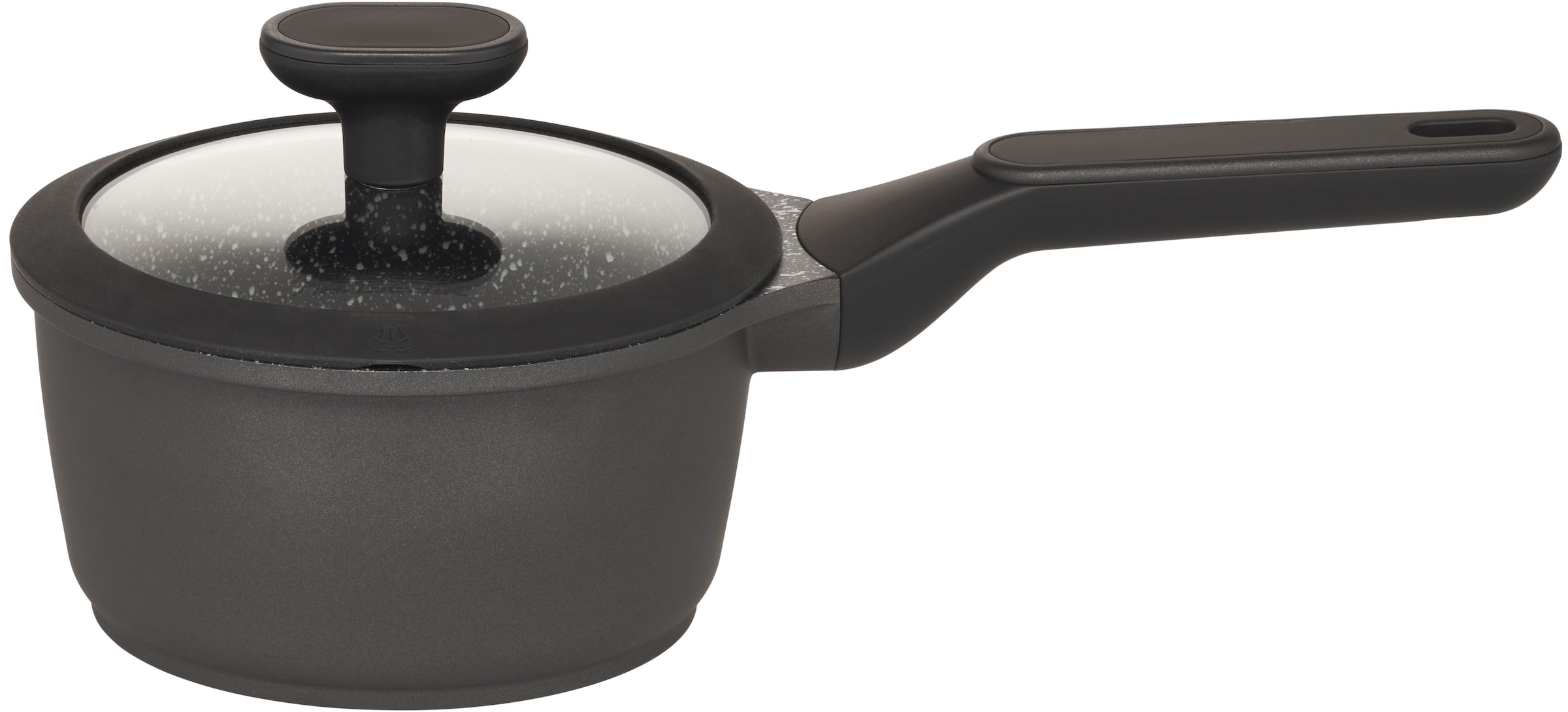 Hanseatic Topf-Set »Black Edition, mit langlebiger VITAFLON® GRANIT Antihaft-Versiegelung«, Aluminiumguss, (Set, 10 tlg.), Kochtopf-Set im modernen Design mit formschönen Soft-Touchgriffen