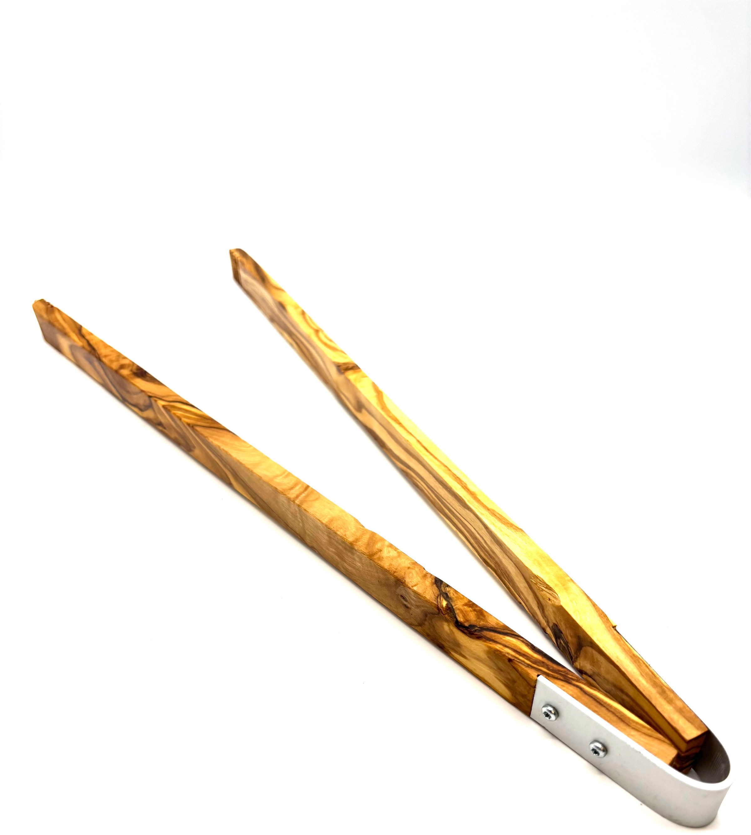 Olivenholz-erleben Grillzange »Grillzange aus Olivenholz 42 cm lang«, Grillzange 42 cm – hitzebeständiges Olivenholz