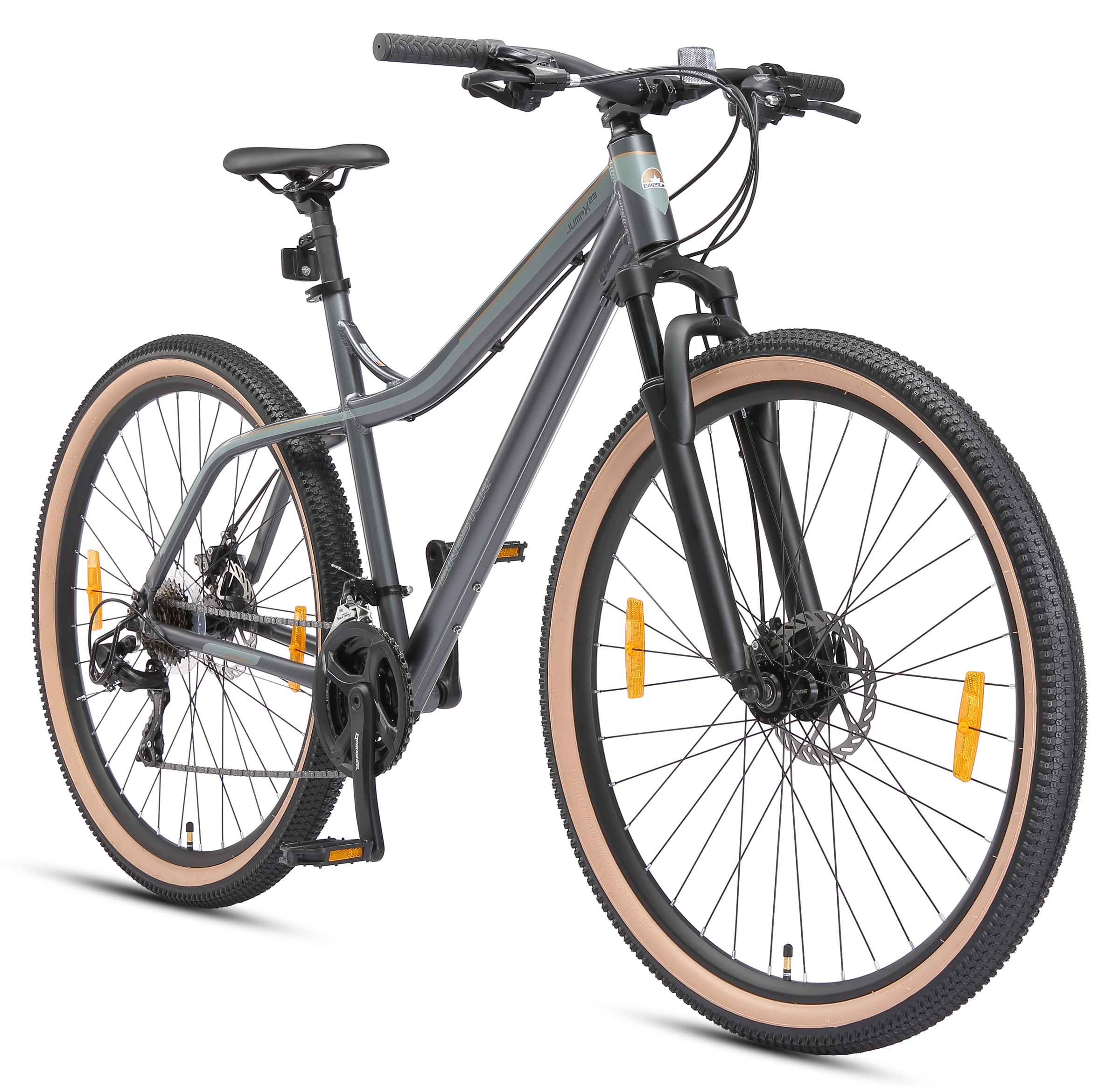 Bikestar Mountainbike 21 Gang Shimano RD-TY300 Schaltwerk Kettenschaltung für Damen und Herren, Kettenschaltung