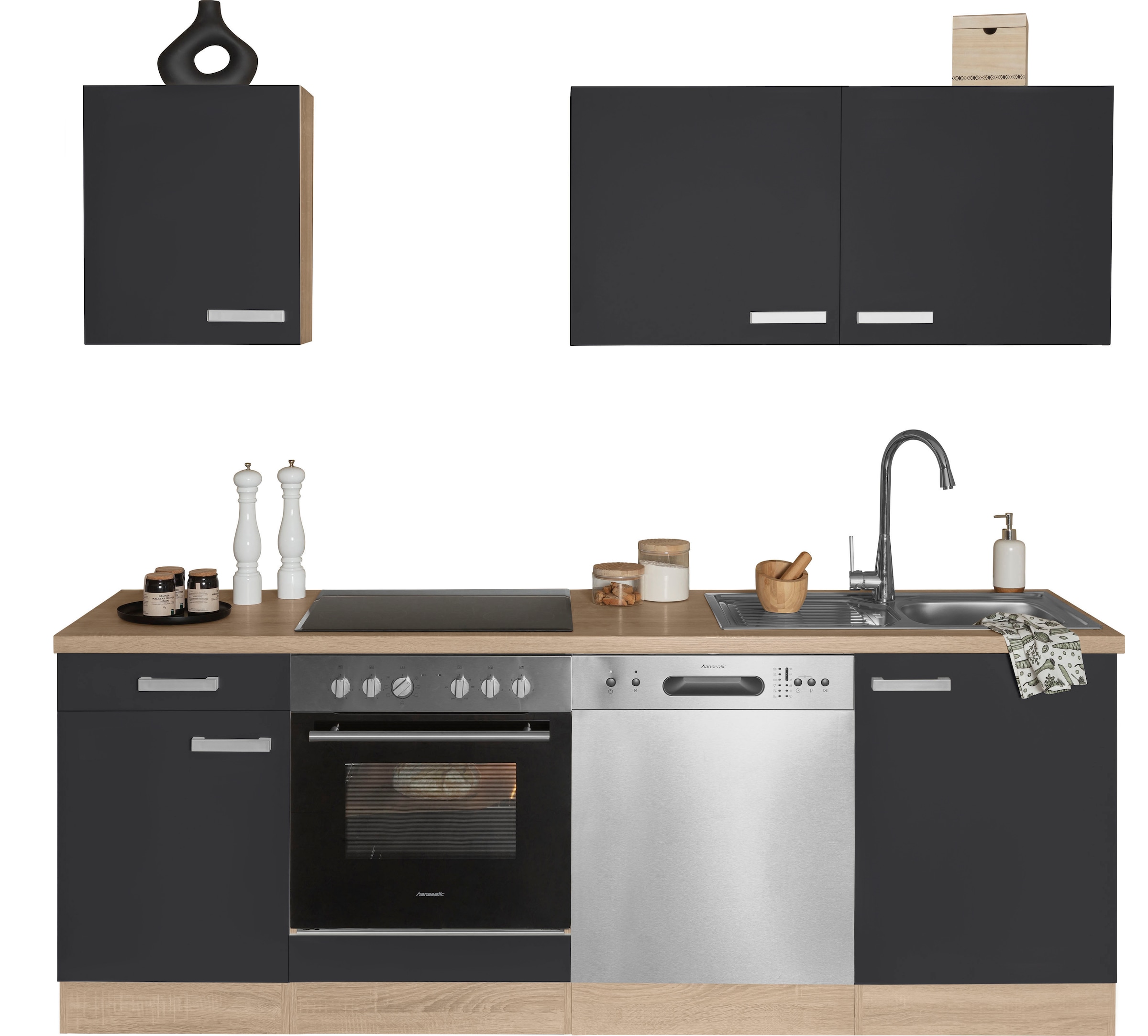 OPTIFIT Küchenzeile mit 210 online Breite cm, kaufen Hanseatic-E-Geräten »Leer«