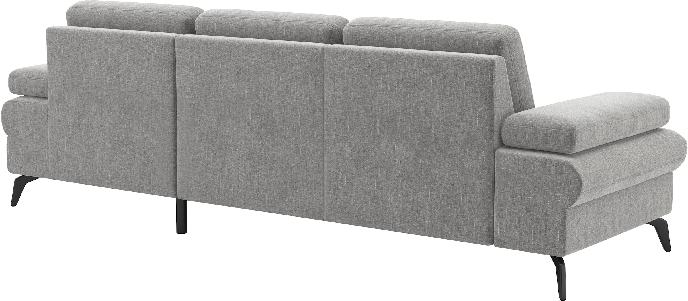 sit&more Ecksofa »Morris Jubi L-Form«, inkl. Armteilfunktion und 1 Zierkissen, wahlweise mit Bettfunktion