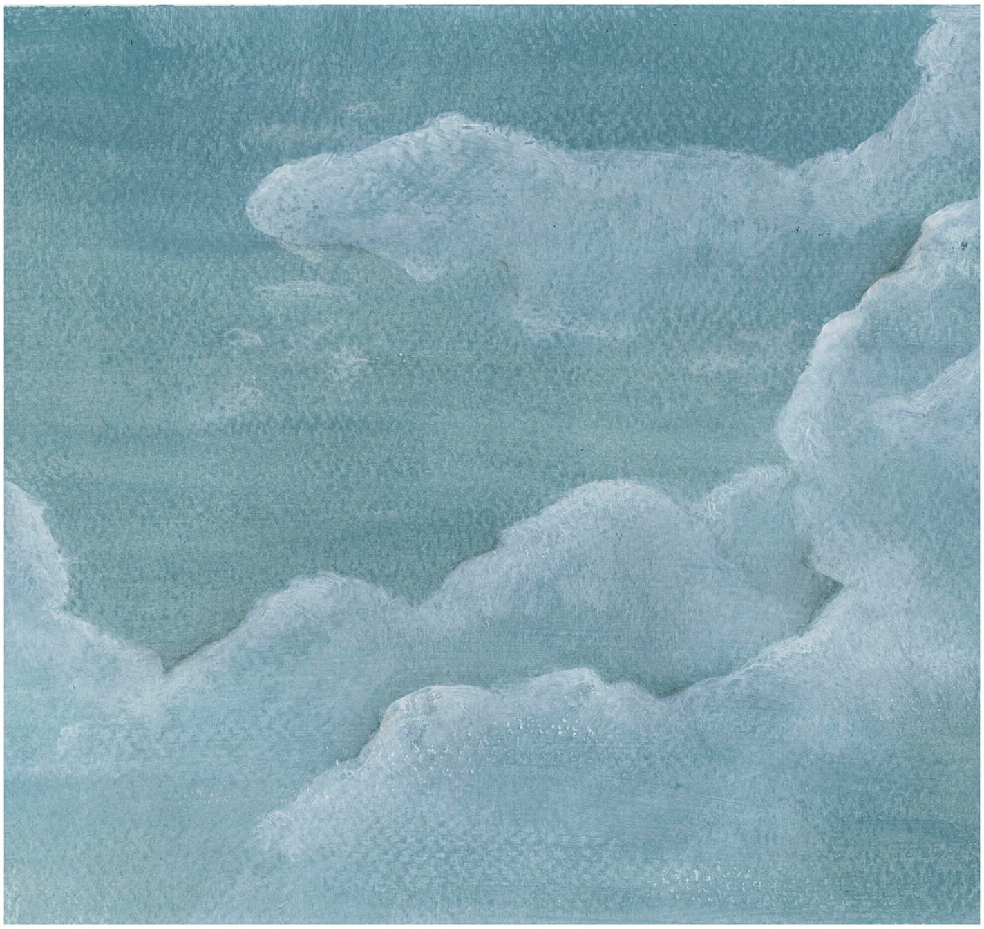 vtwonen Fototapete »Wolken« 3D-Optik glatt Blau - 318x300cm günstig online kaufen