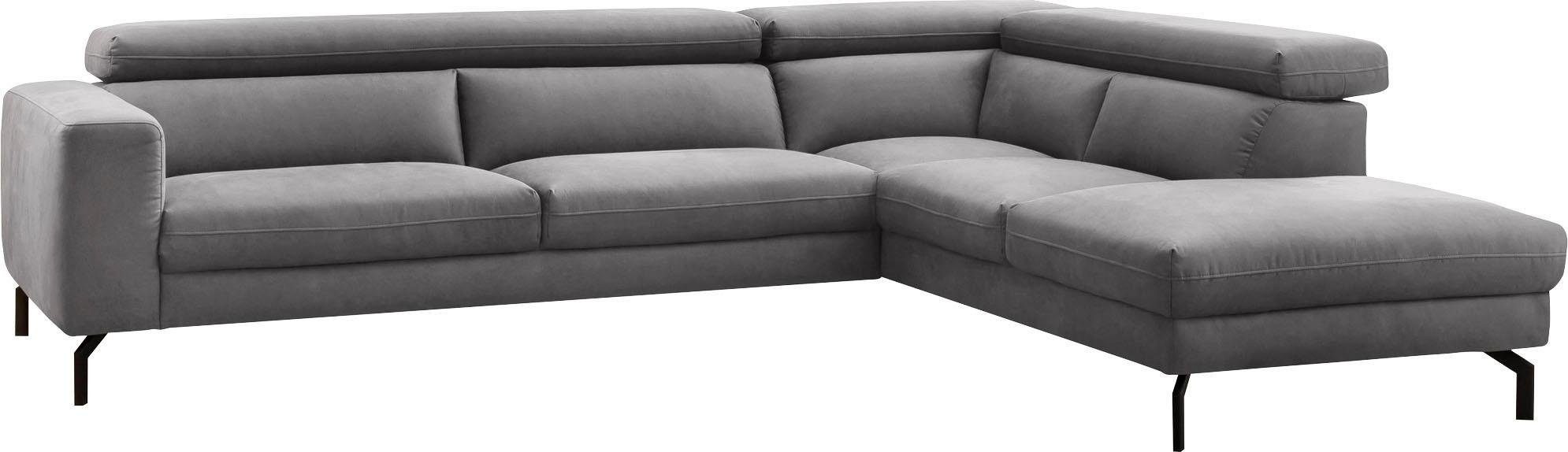 Home affaire Ecksofa »Olanta, modern und bequem, Breite 305cm, Fuß 16cm hoc günstig online kaufen