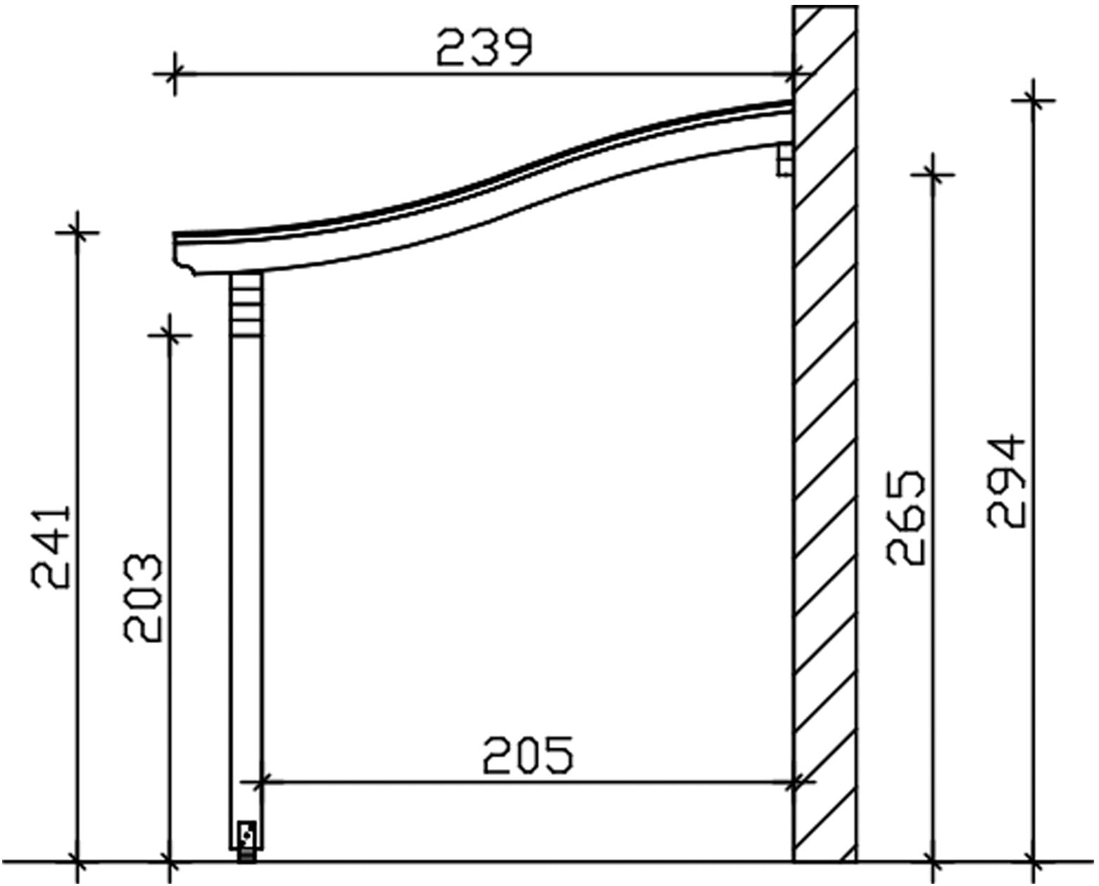 Skanholz Terrassendach »Verona« Leimholz