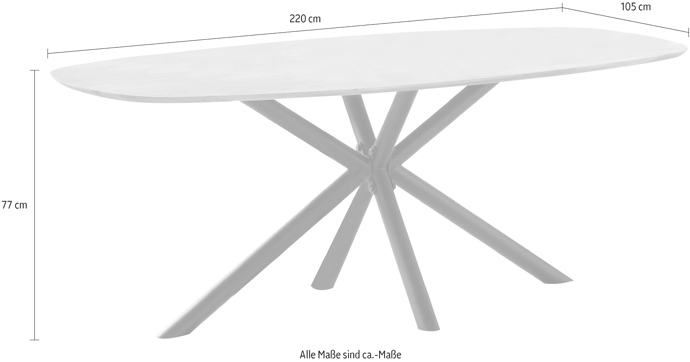 Home affaire Esstisch »Vermont«, (2 St.), tolle Optik