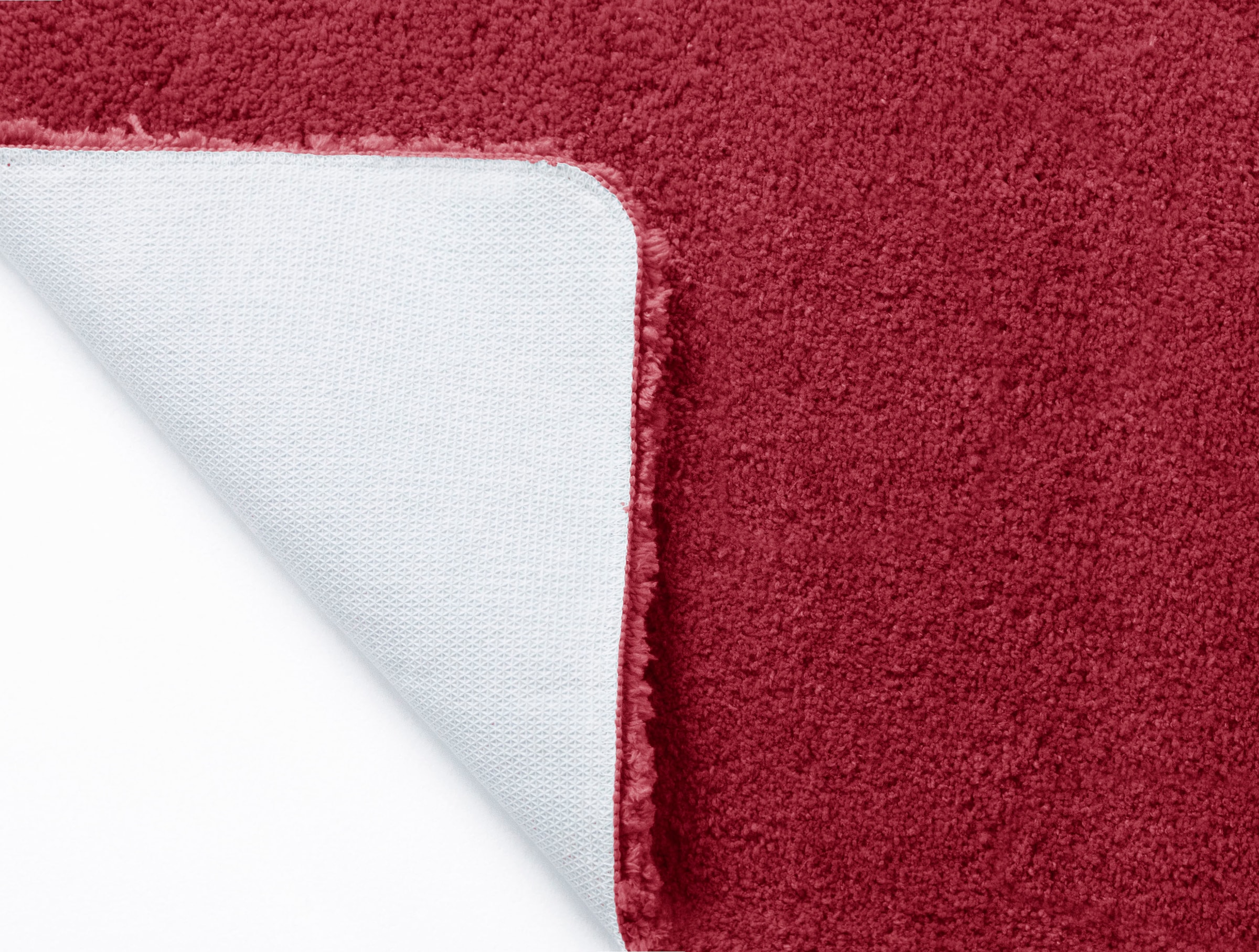 my home Badematte »Sanremo, Badvorleger, Badezimmer Teppich, sehr weich«, rutschhemmend beschichtet, fußbodenheizungsgeeignet-schnell trocknend, Badteppich, unifarben, rechteckig, rund & als 3-tlg. Set erhältlich