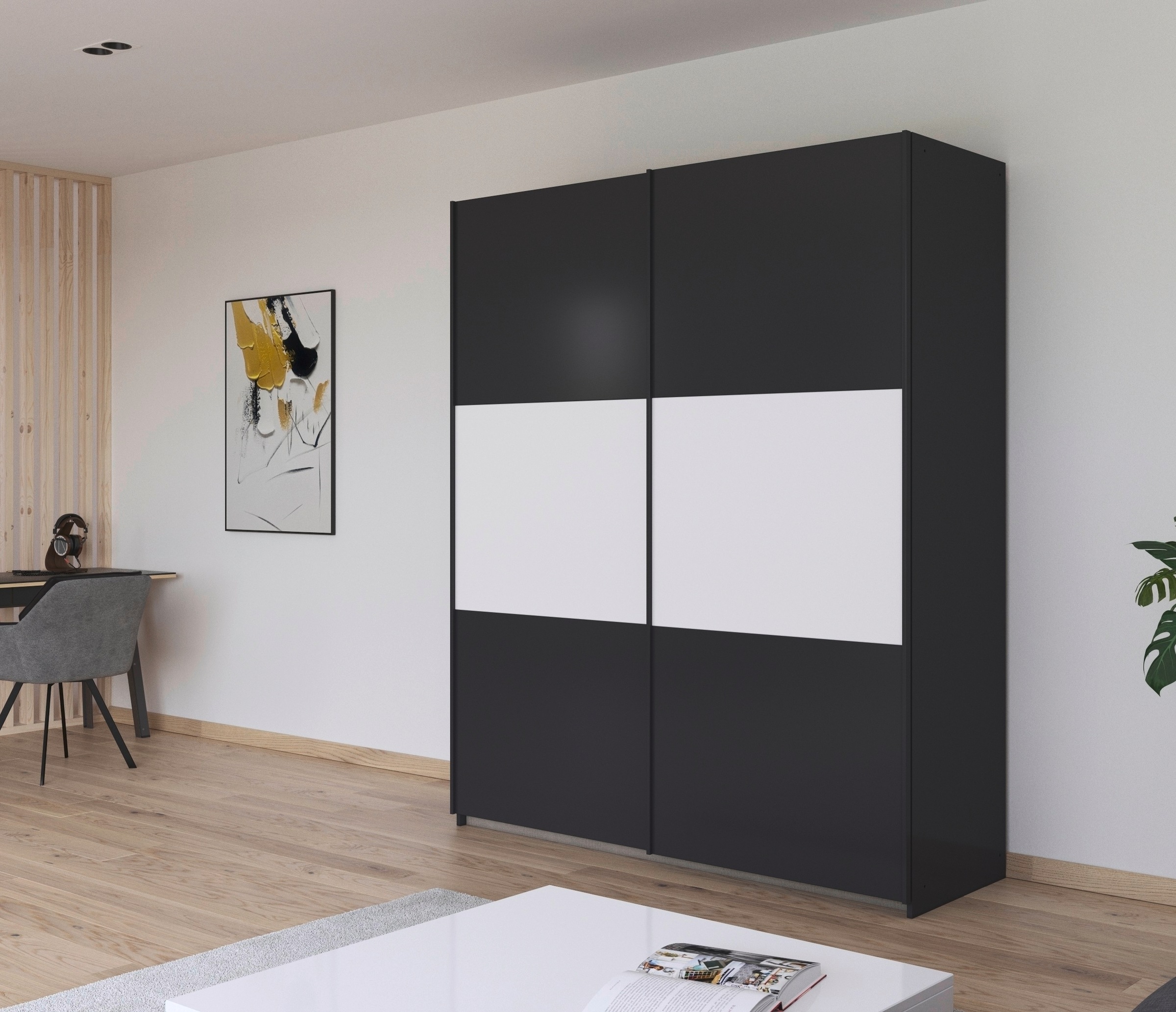rauch Schwebetürenschrank »Kleiderschrank Schrank Garderobe Garderobenschrank Wäscheschrank NEO«, (in 3 verschiedenen Ausstattungen BASIC/CLASSIC/PREMIUM), mit großzügigem Stauraum und vielfältigen Farbkombinationen