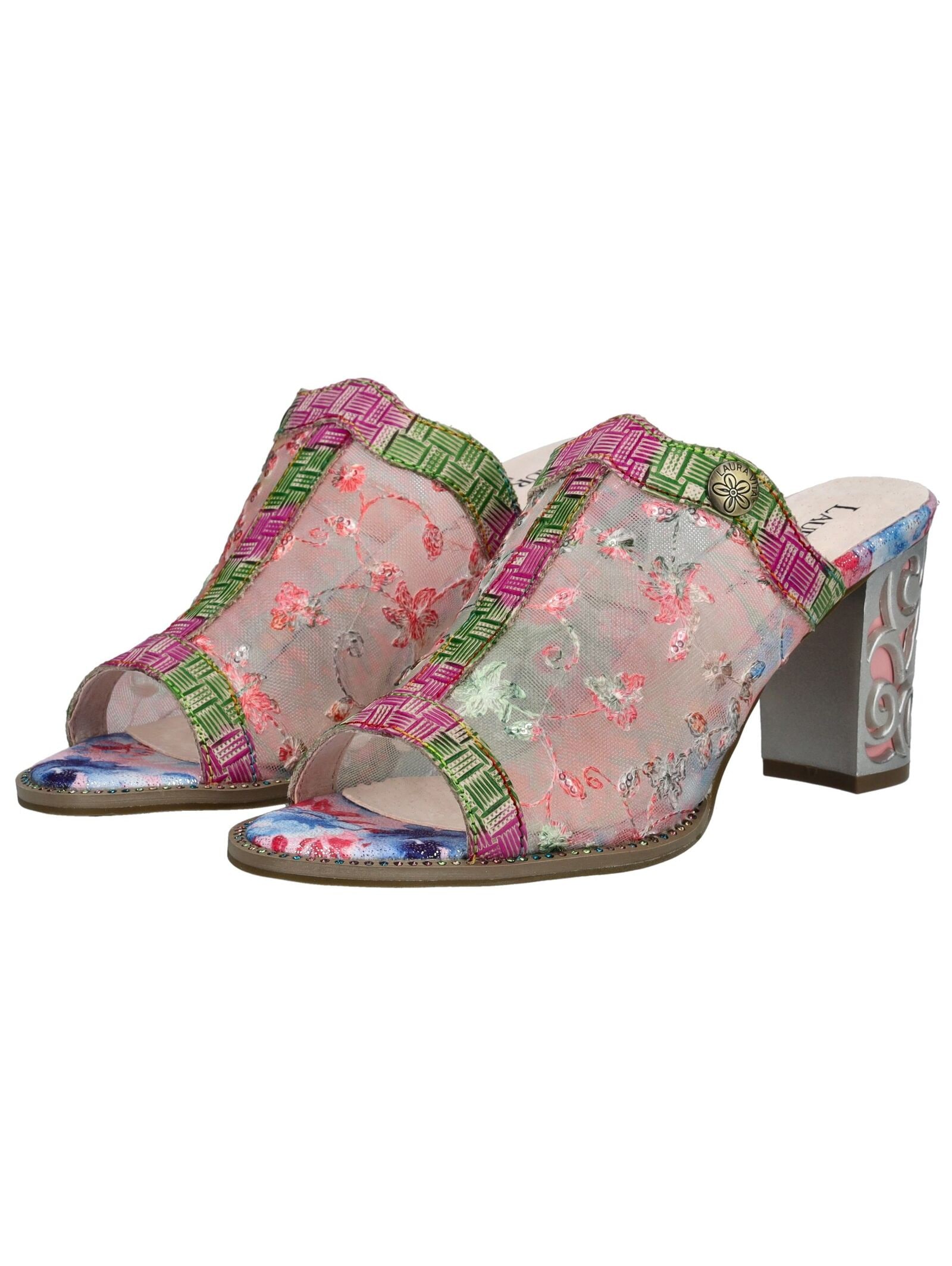 LAURA VITA Pantolette »LAURA VITA Pantoletten Leder/Textil«