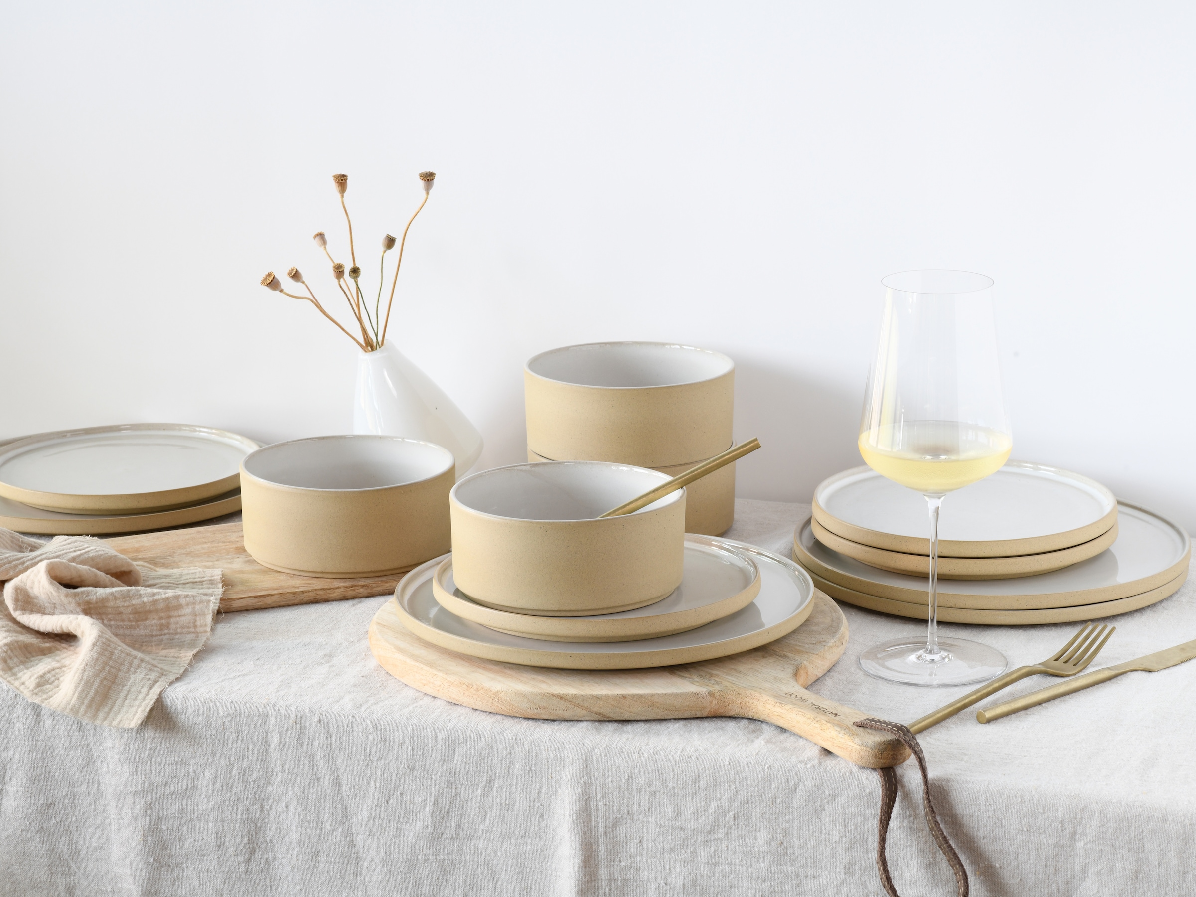 CreaTable Schale »Futuro«, 4 tlg., aus Steinzeug, Müslischale, Salatschale, Snackschale, Dipschale, Ø 14 cm