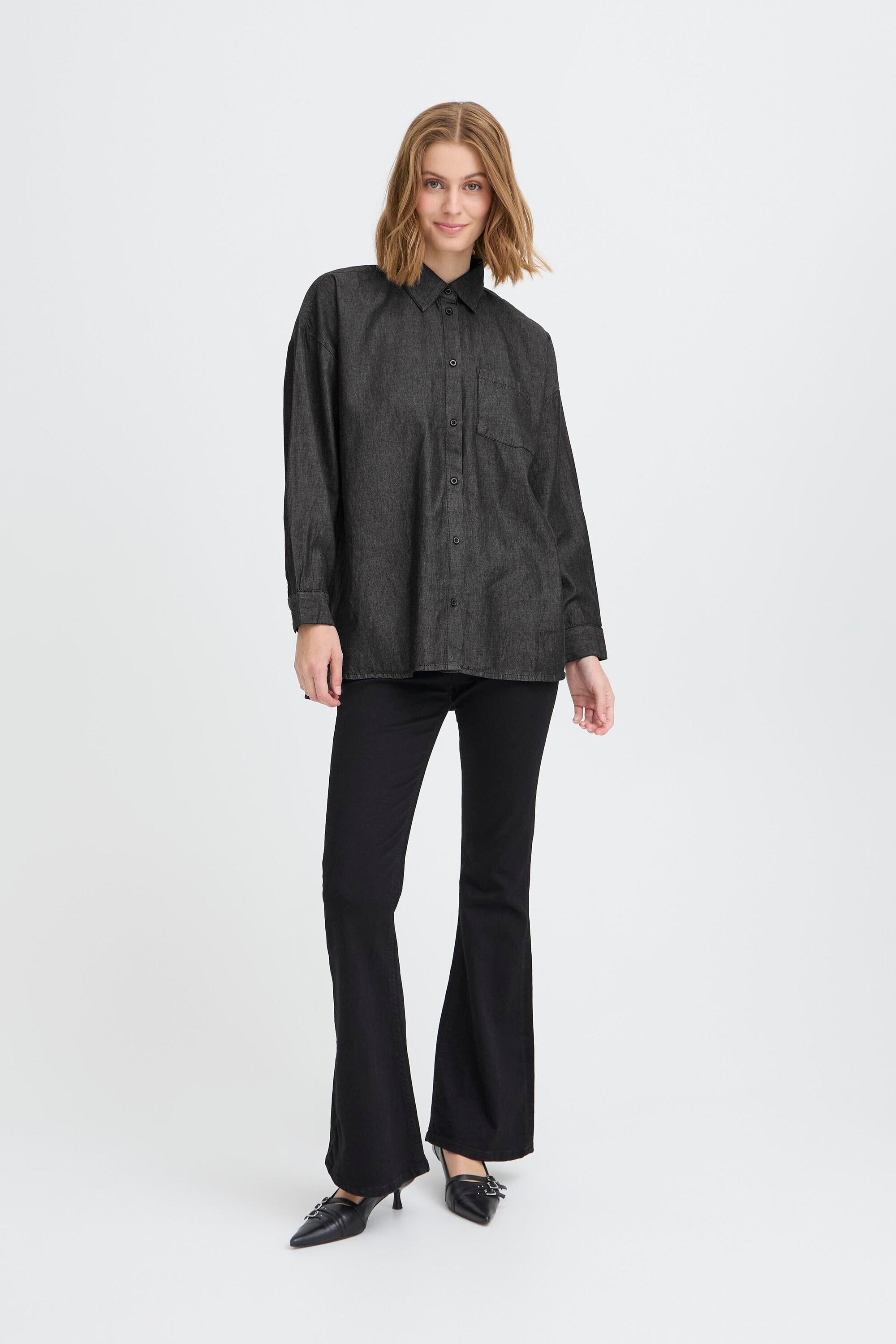 Ichi Hemdbluse »Langarm-Hemd IHBALLO«