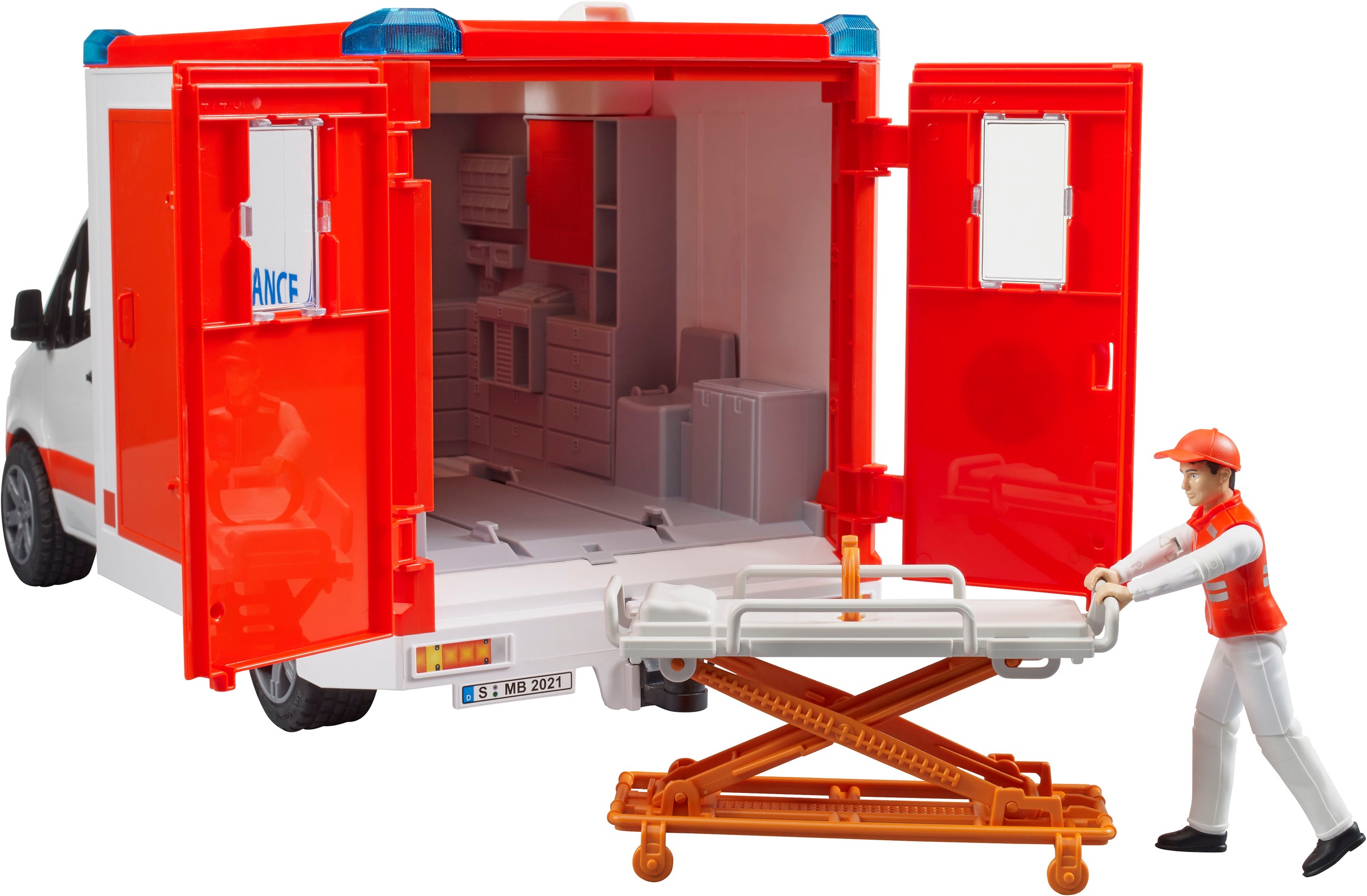 Bruder® Spielzeug-Transporter »MB Sprinter Ambulanz mit Fahrer Licht&Sound (02676)«