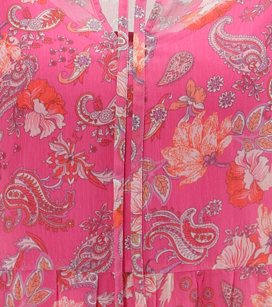 Aniston CASUAL Sommerkleid, mit fantasievollem Blumen- und Paisley-Druck