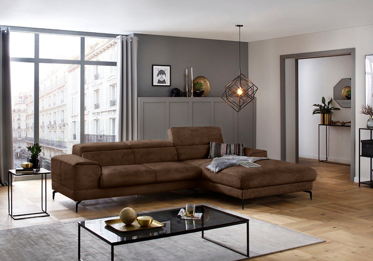 W.SCHILLIG Ecksofa »piedroo, Designsofa mit tollem Sitzkomfort, L-Form«, Ko günstig online kaufen