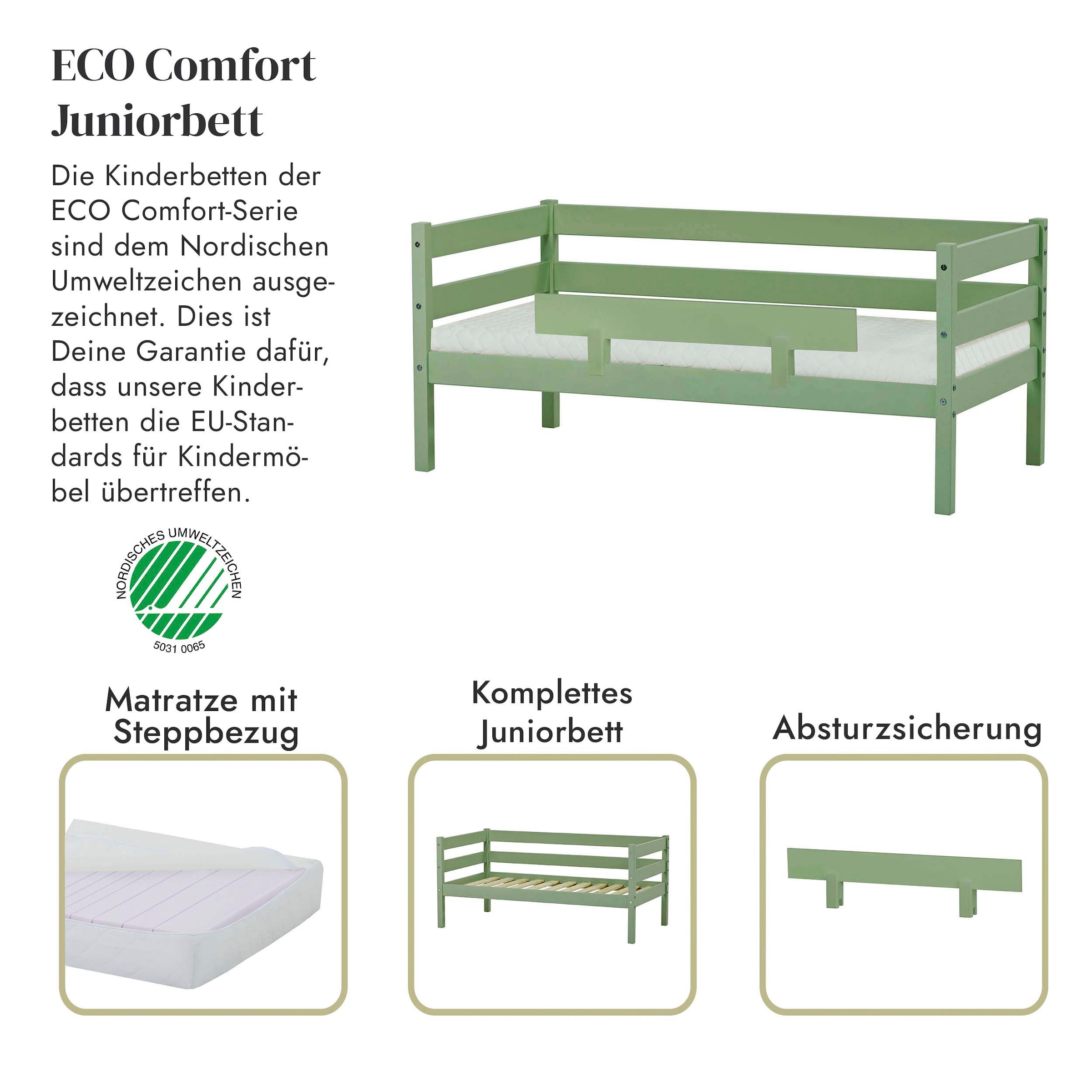 3. Bild von Hoppekids Einzelbett »ECO Comfort«, (Set), mit Rollrost in 8 Farben, wahlweise mit Matratze und Absturzsicherung