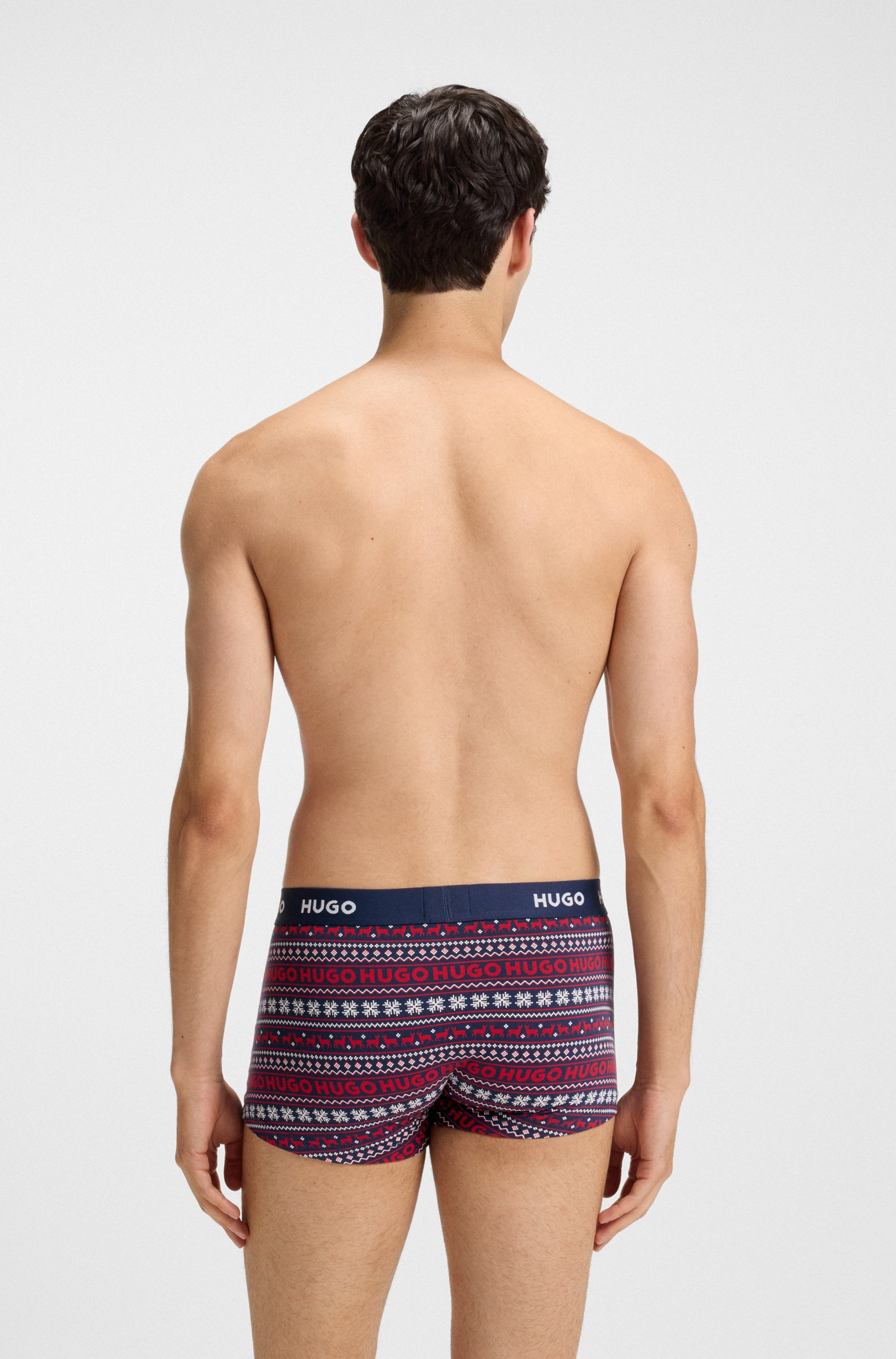 HUGO Underwear Trunk »TRUNK TRIPLET DESIGN«, (Packung, 3 St.), mit Logobund