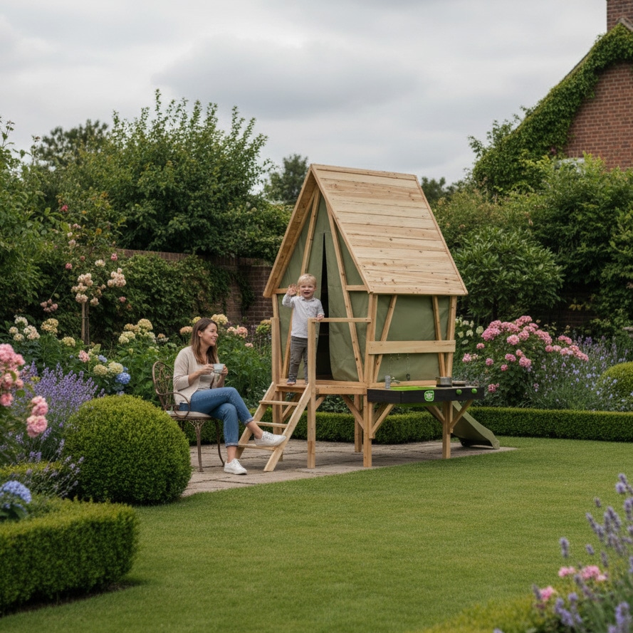 EXIT Spielhaus »Yuki 350 m.Rutsche+Küche«