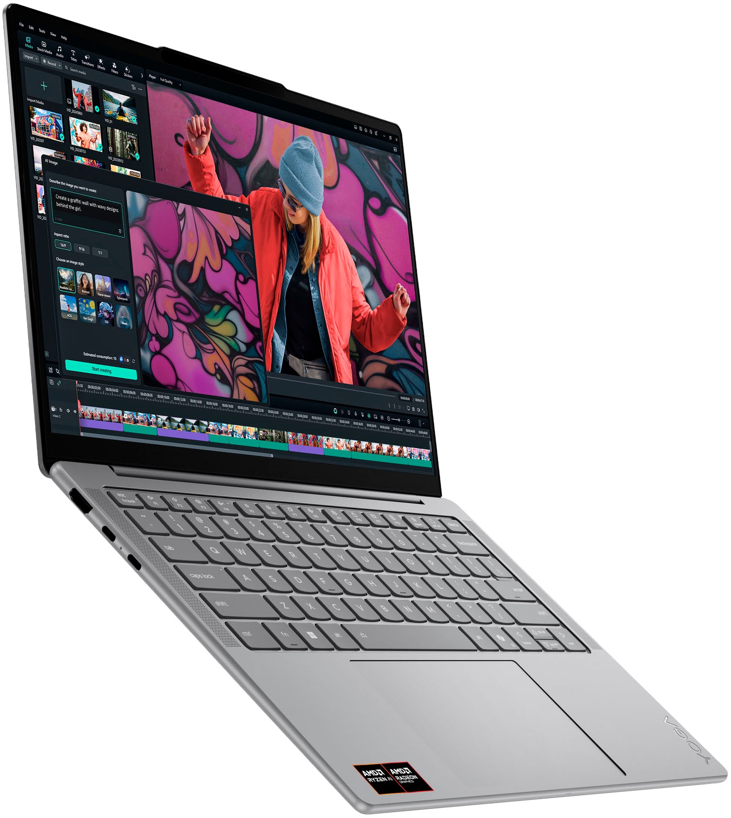 Lenovo Notebook »Yoga Slim 7 14AKP10« 35,56 cm / 14 ″ AMD Ryzen™ AI 5 Radeon 820M 512 GB SSD