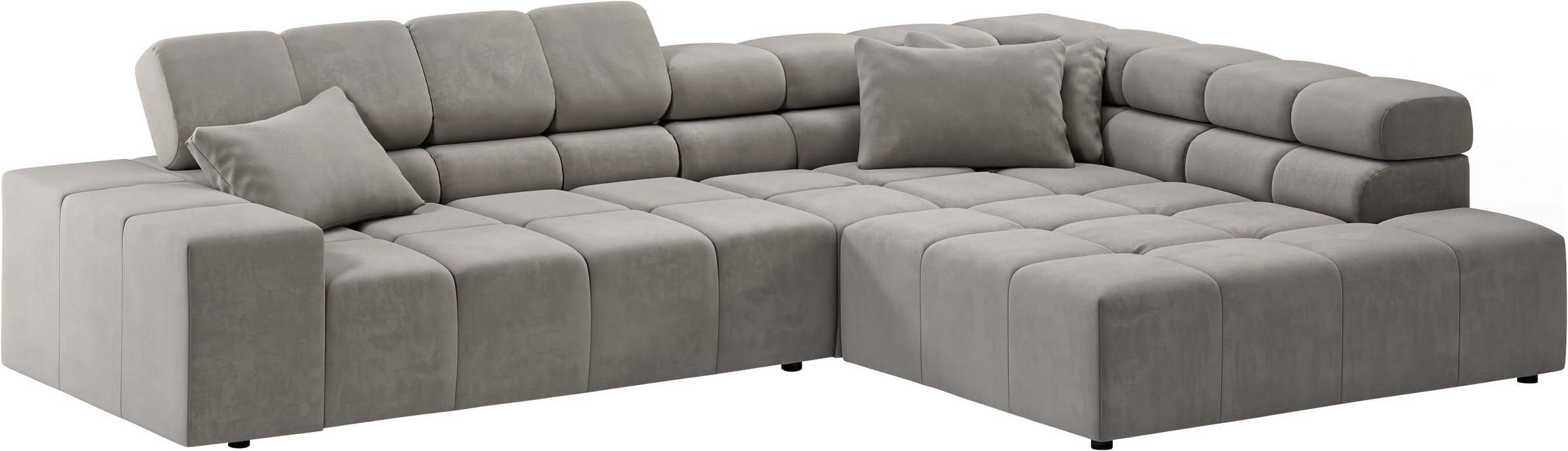 INOSIGN Ecksofa »Ancona incl. Kopfteilverstellung, OTTOs Choice, Breite 319cm, L-Form«, wahlweise motorische Sitztiefenverstellung, auch in Cord + Easy Care