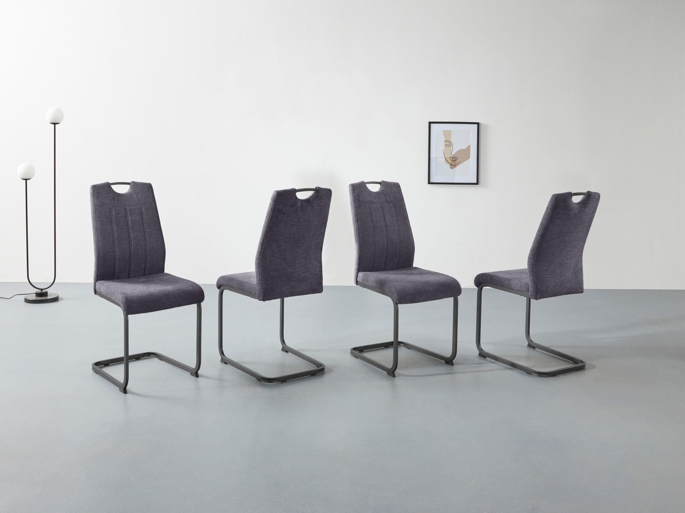 HELA Freischwinger »CHRISTINA«, (Set), 1 St., Webstoff, 1, 2 oder 4 Stück, günstig online kaufen