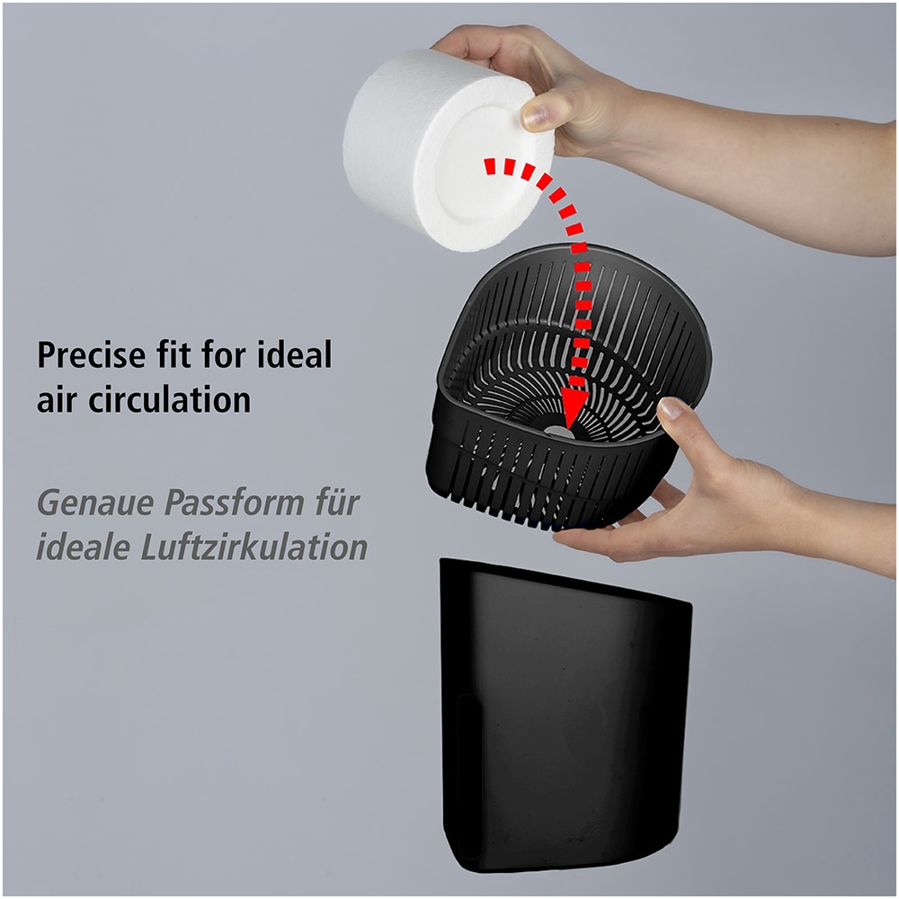 WENKO Luftentfeuchter »Modell Drop«, für 80 m³ Räume, Tank 1,6 l, mit 2 x 1000 g Entfeuchter-Blöcken