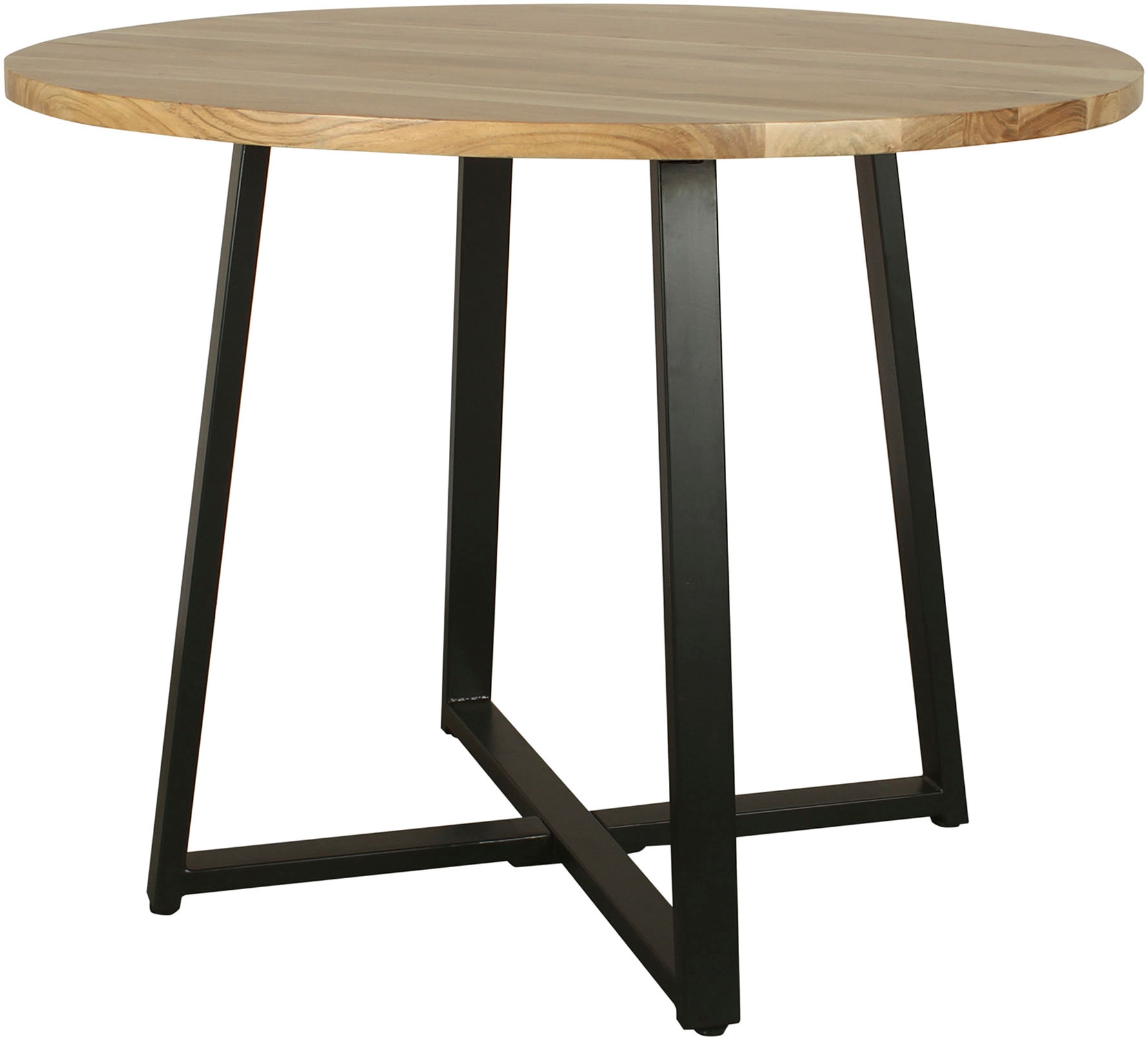byLIVING Esstisch »Arrow«, (1 St.), mit 2,5cm starker, runder Massivholz Tischplatte, D 100, H 77 cm