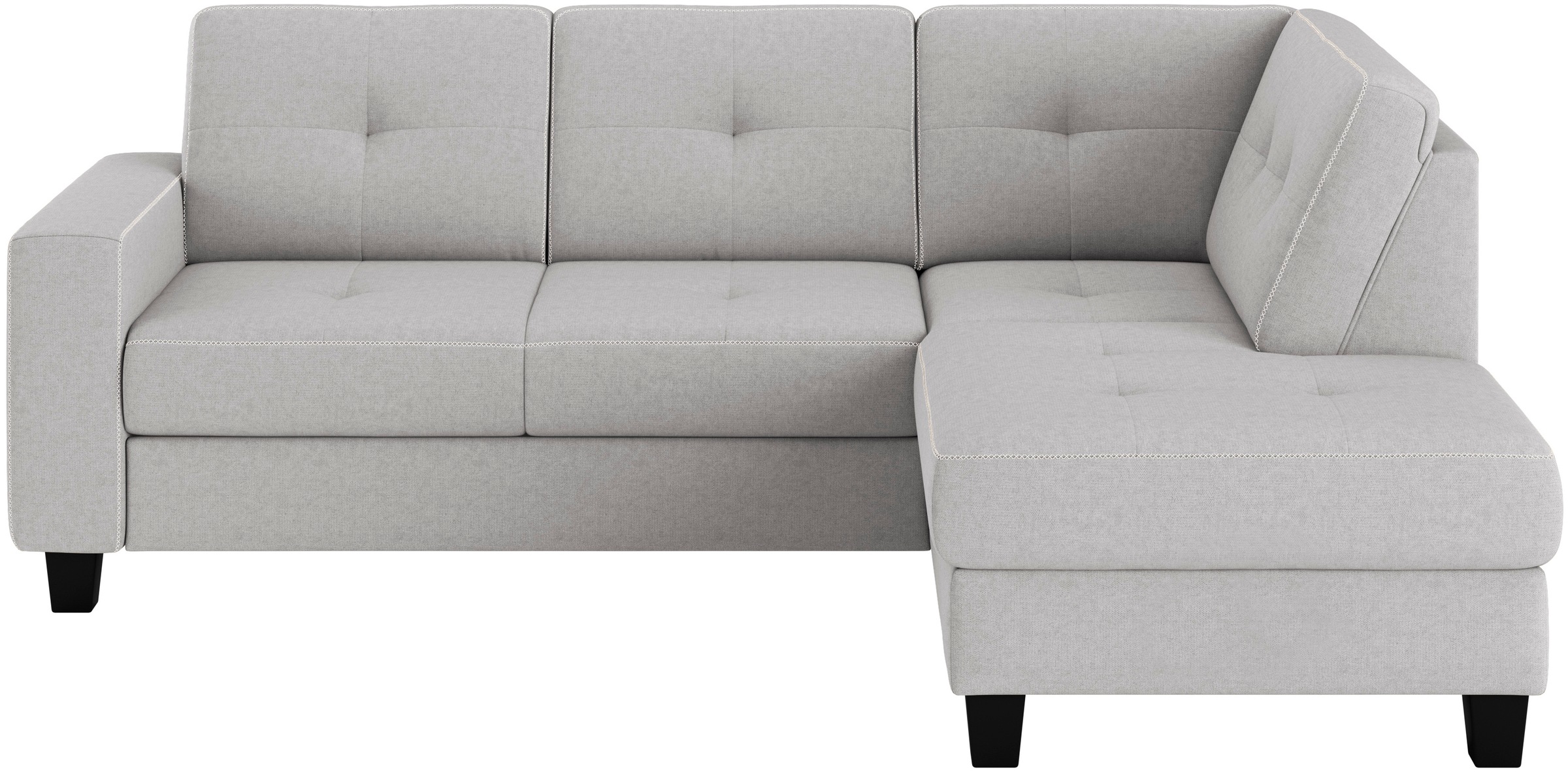 Places of Style Ecksofa »Varese«, Kreuznaht in beige günstig online kaufen