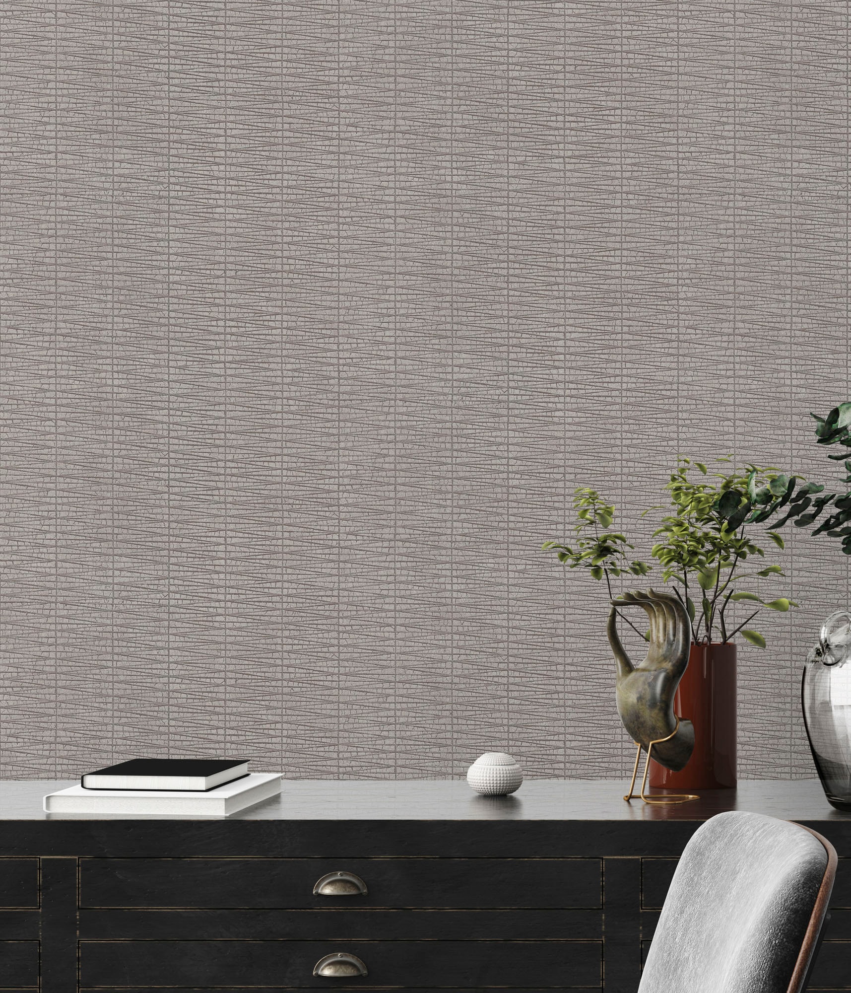 A.S. Création Vliestapete »Hygge«, Flechtoptik-glänzend-Strukturmuster, Metallic Tapete Struktur Tapeten Wohnzimmer Schlafzimmer Küche Design