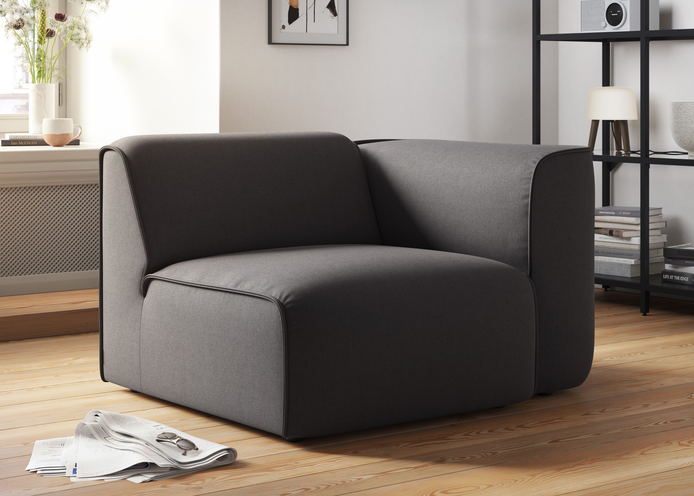 RAUM.ID Sessel »Merid Sofa-Eckelement, Maße B/T/H: 109/97/46 cm«, als Modul günstig online kaufen