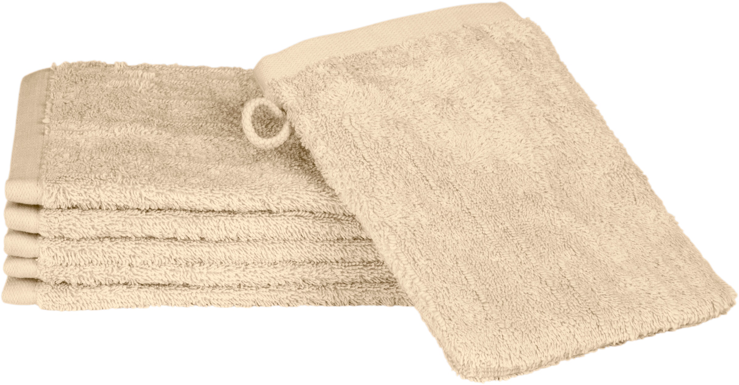 6 (6 Waschhahndschuhe), tlg., bestellen bequem schnell Waschhandschuh Baumwolle »Premium«, 100% und ROSS