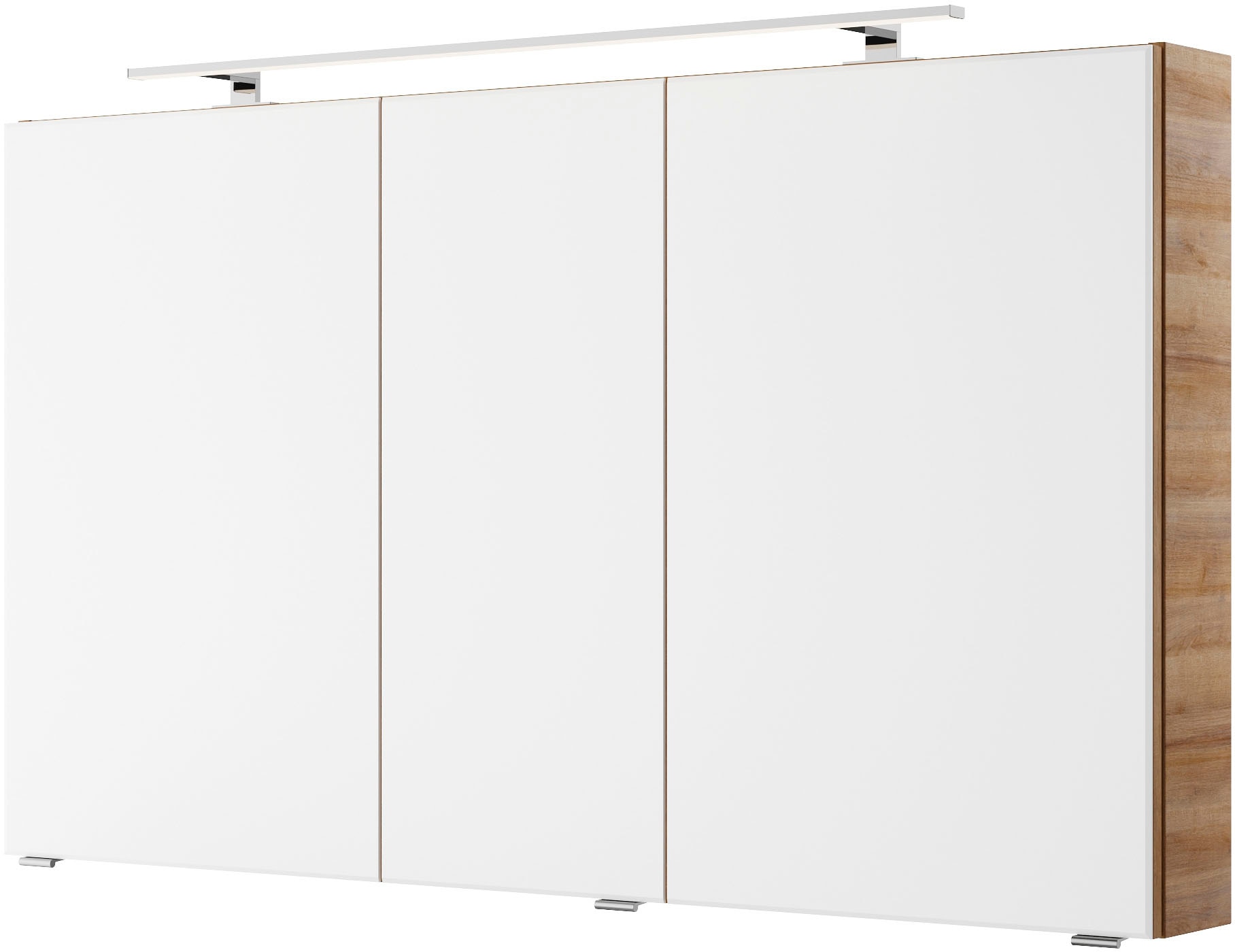 Saphir Badmöbel-Set »Serie 4035 2-teilig, Keramik-Aufsatzbecken mit LED-Spiegelschrank«, (Set), Waschplatz inkl. Türdämpfer, 120 cm breit, 4 Schubladen, 4 Türen