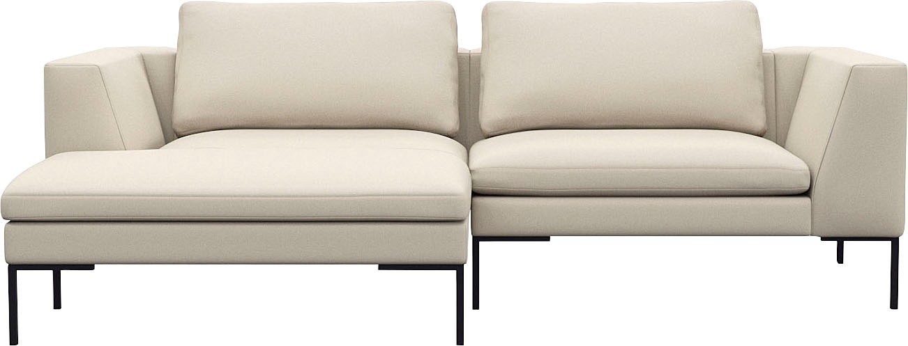 FLEXLUX Ecksofa »Loano, superbequemer Sitzkomfort durch Kaltschaum im Sitz, günstig online kaufen