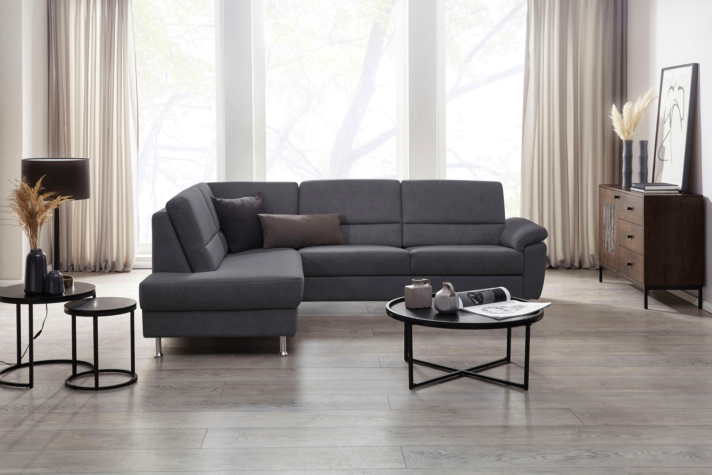 CALIZZA INTERIORS Ecksofa »Onyx L-Form«, Ottomane links oder rechts, wahlwe günstig online kaufen