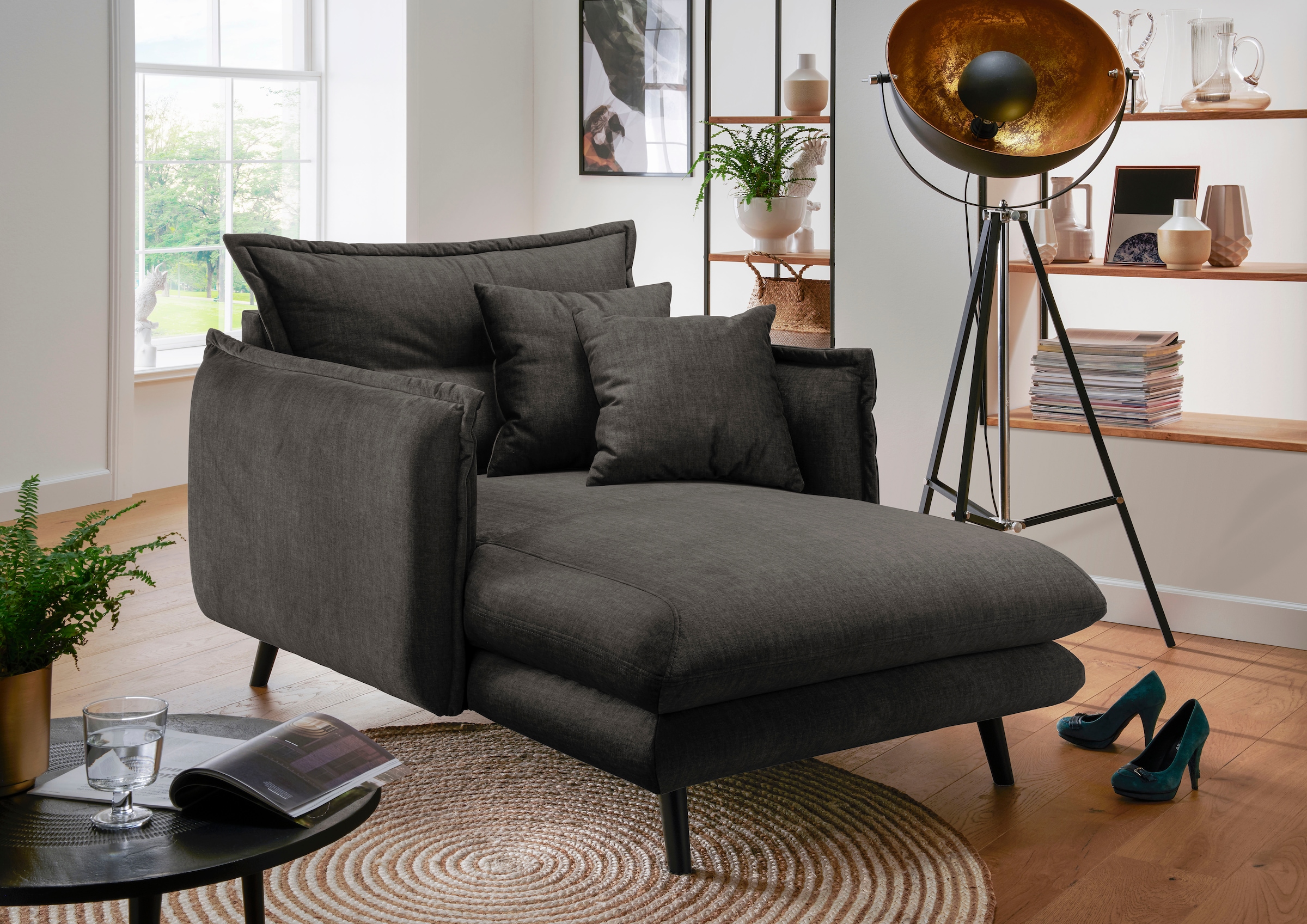 Home affaire Loveseat »Lazio« moderner Sessel mit einer bequemen Polsterung günstig online kaufen