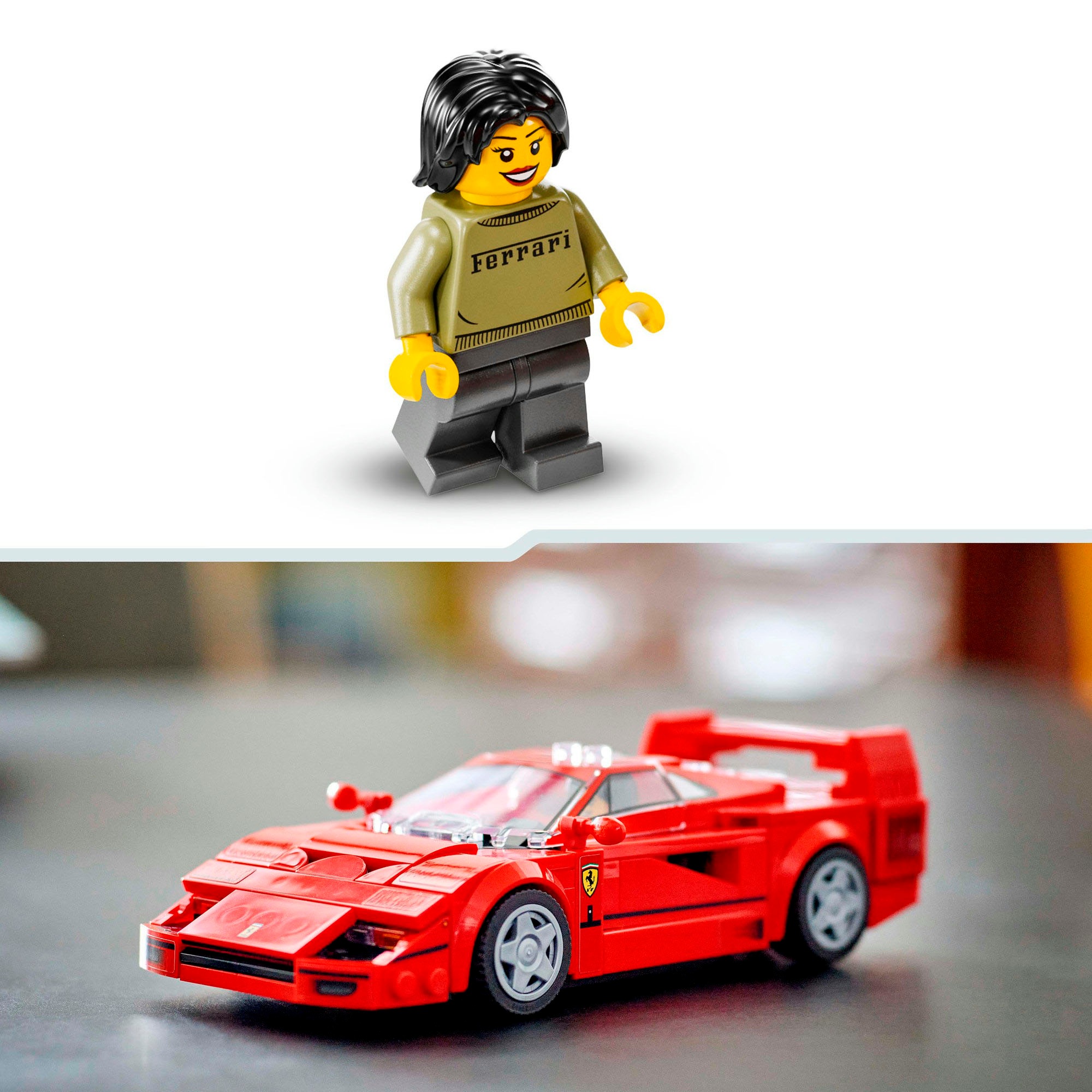 LEGO® Konstruktionsspielsteine »Ferrari F40 Supersportwagen (76934), LEGO Speed Champions«, (318 St.), Made in Europe