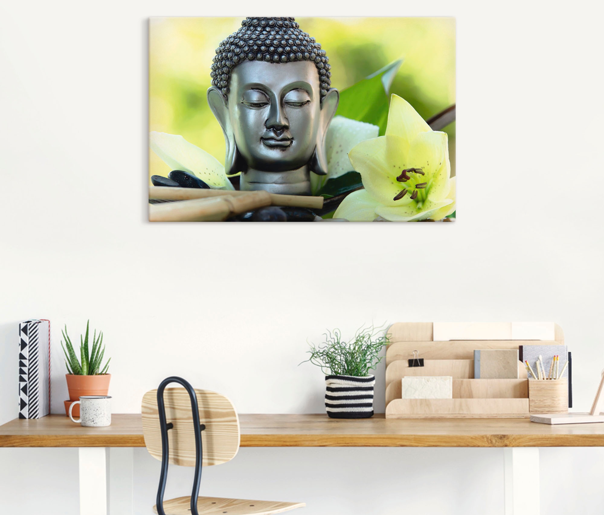 Artland Wandbild »Entspannung und Ruhe mit Buddha«, Buddhismus, (1 St.), al günstig online kaufen