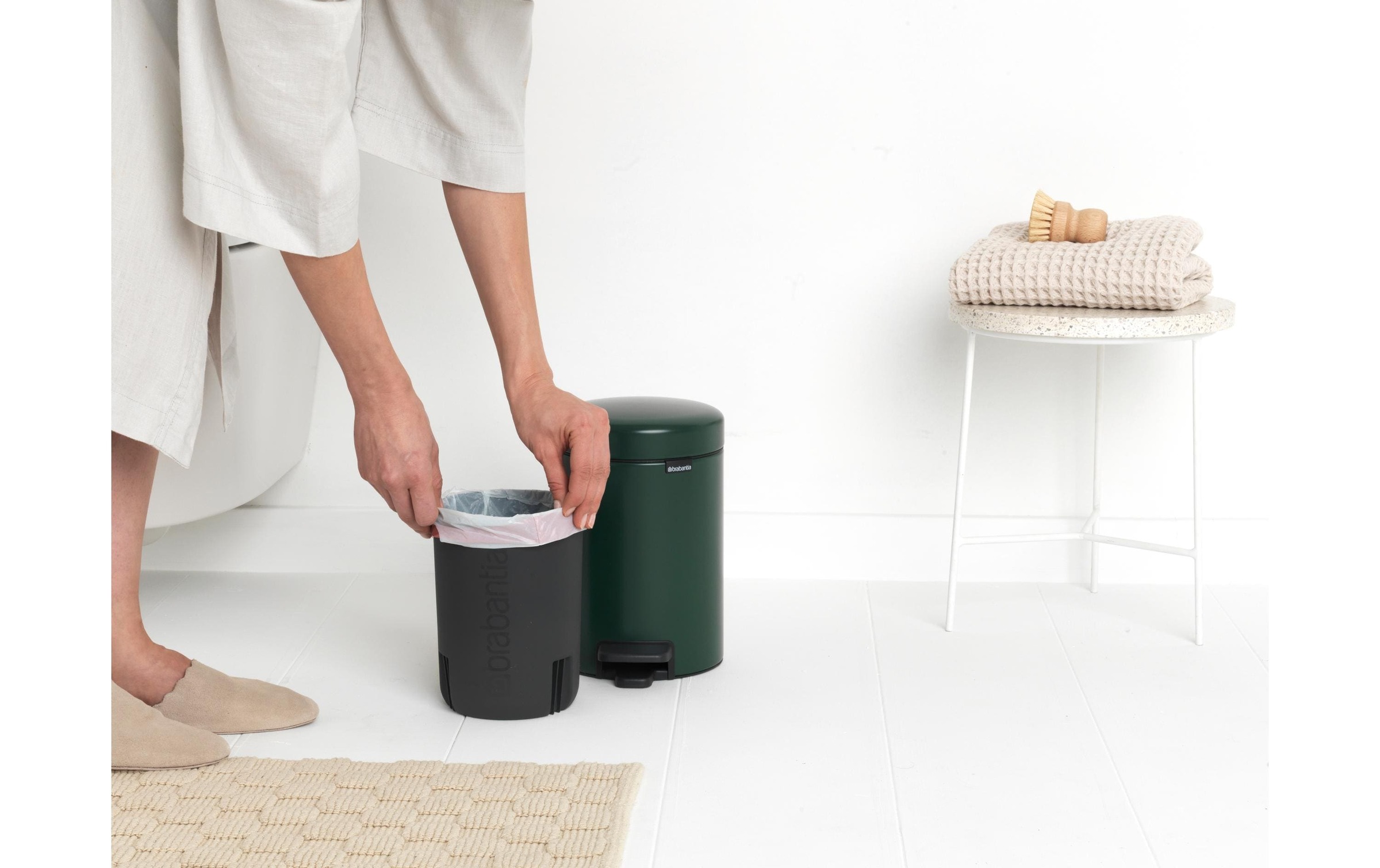 Brabantia Kosmetikeimer »NewIcon 3 l, Dunkelgrün« 1 Behälter
