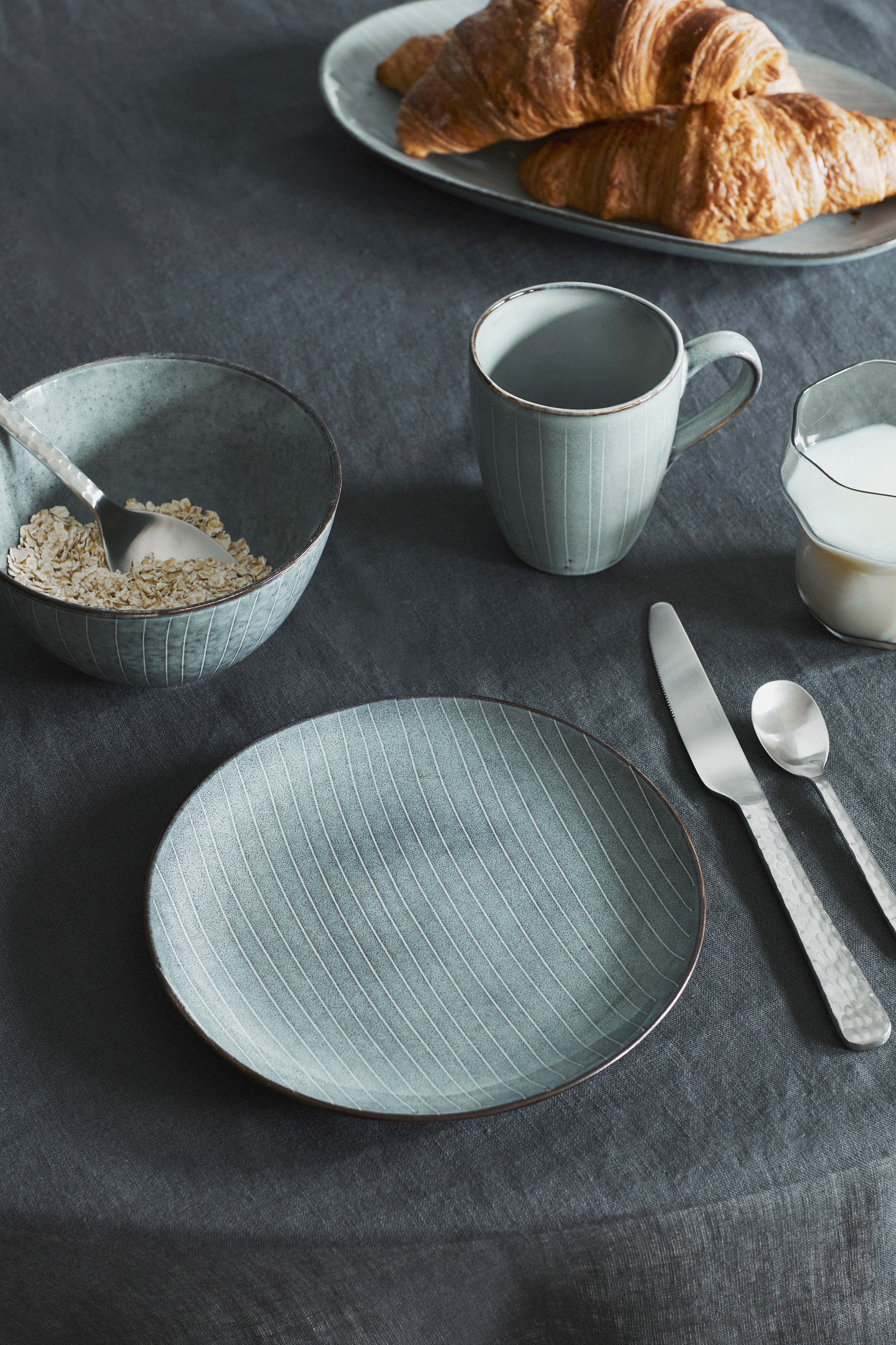 Broste Copenhagen Frühstücks-Geschirrset »Nordic Sea, inklusive 1 Packung T günstig online kaufen