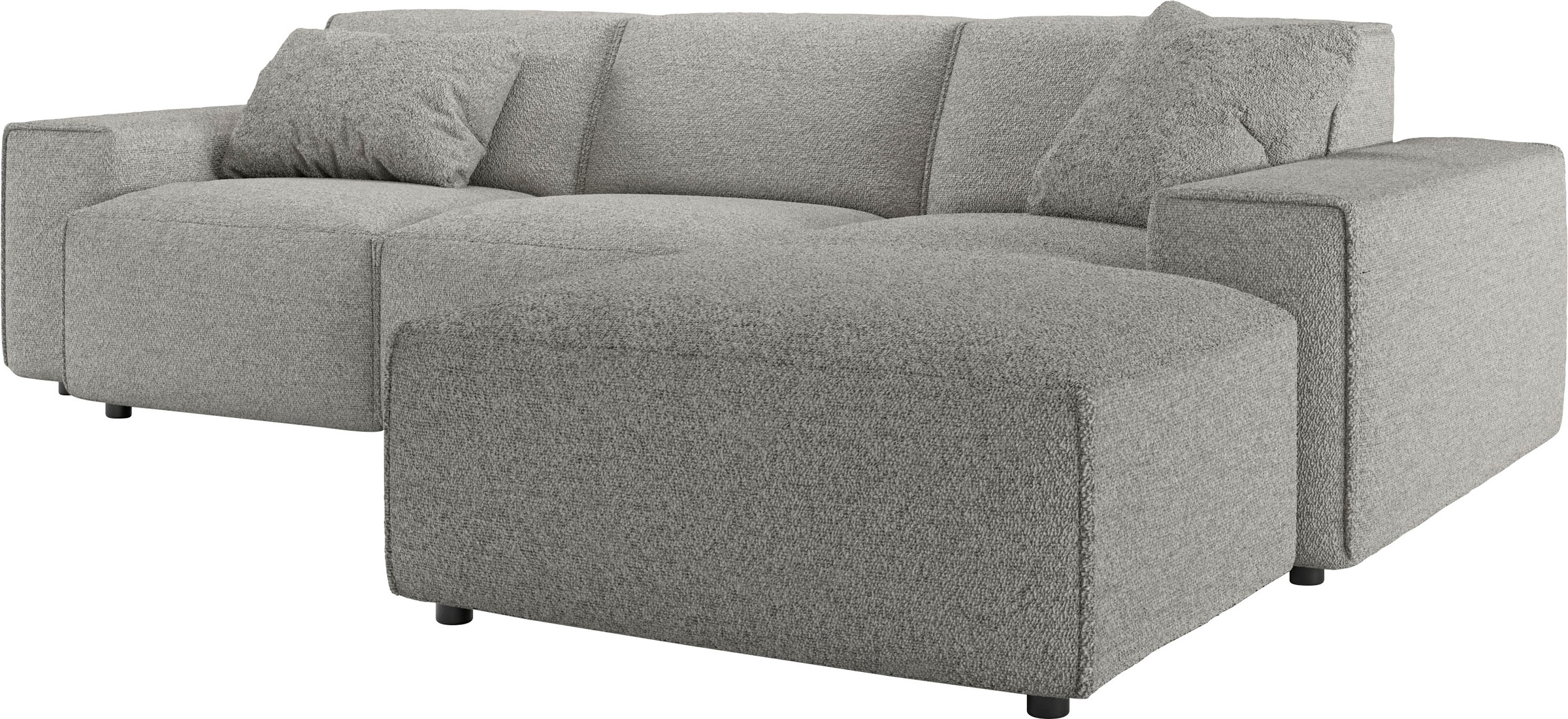andas Ecksofa »Glimminge L-Form auch in Breitcord, Feincord + Easy care-Bezug,«, Breite 264, Zierkissen