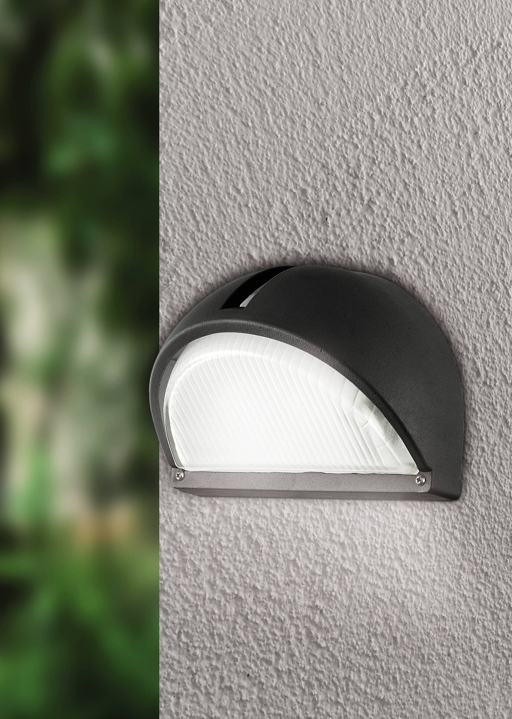 EGLO Wandleuchte »Onja Außen-Wandlampe, Außenleuchte aus Aluguss und Glas, E27, IP44« E27 1 Stk. Wand-/Deckenleuchte - L22 x H15,5 x AL12,5 cm - schwarz - 1X40W exkl.