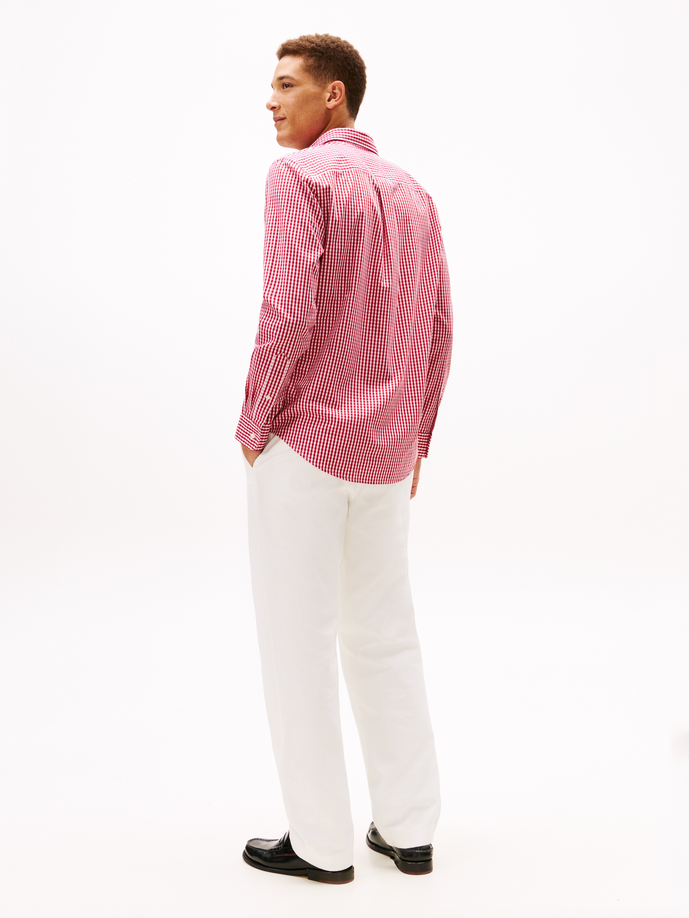 Tommy Hilfiger Langarmhemd »FLEX POPLIN BIG GINGHAM«