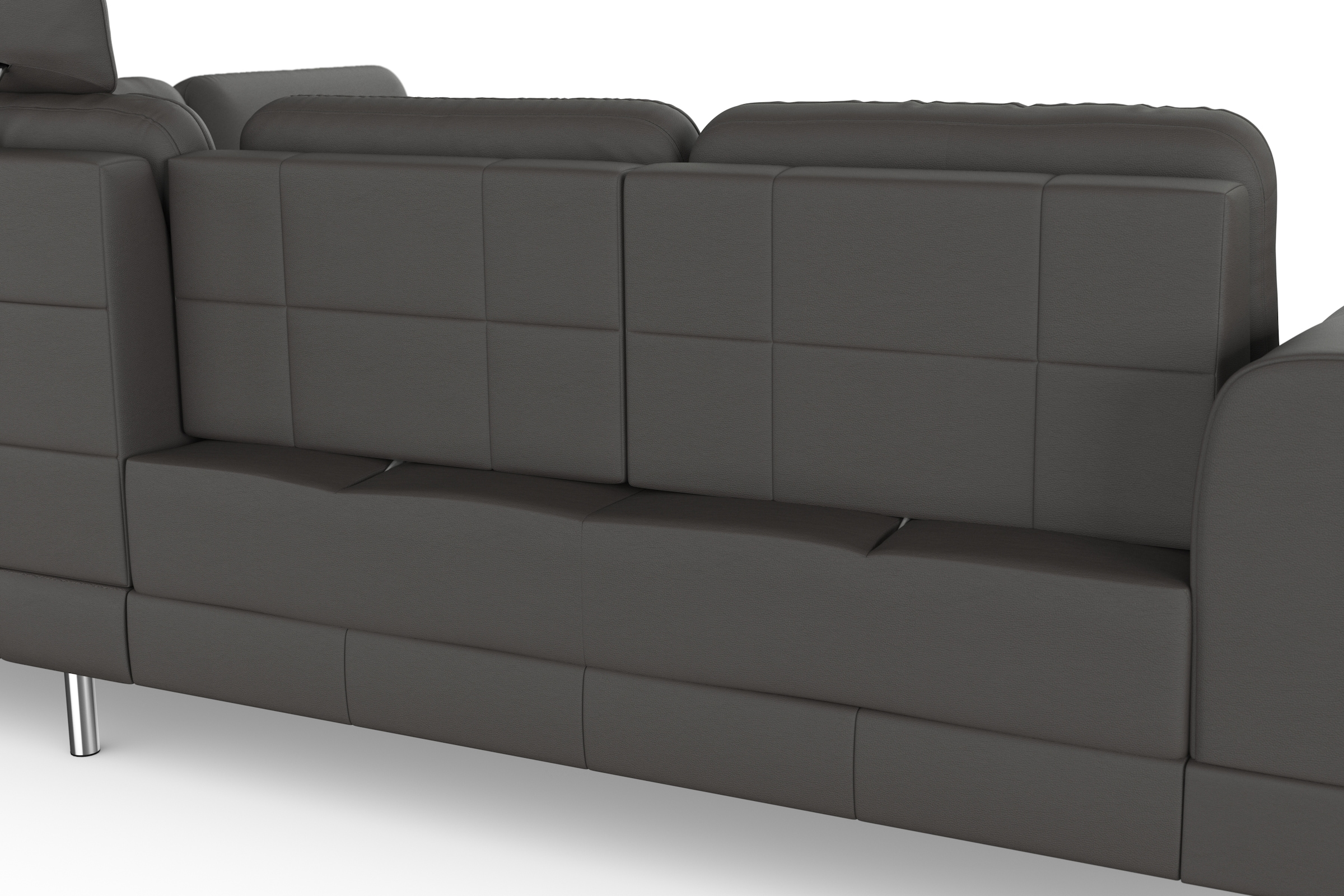 sit&more Ecksofa »Bendigo L-Form«, inklusive Sitztiefenverstellung, Bodenfreiheit 12 cm, in 2 Fußfarben