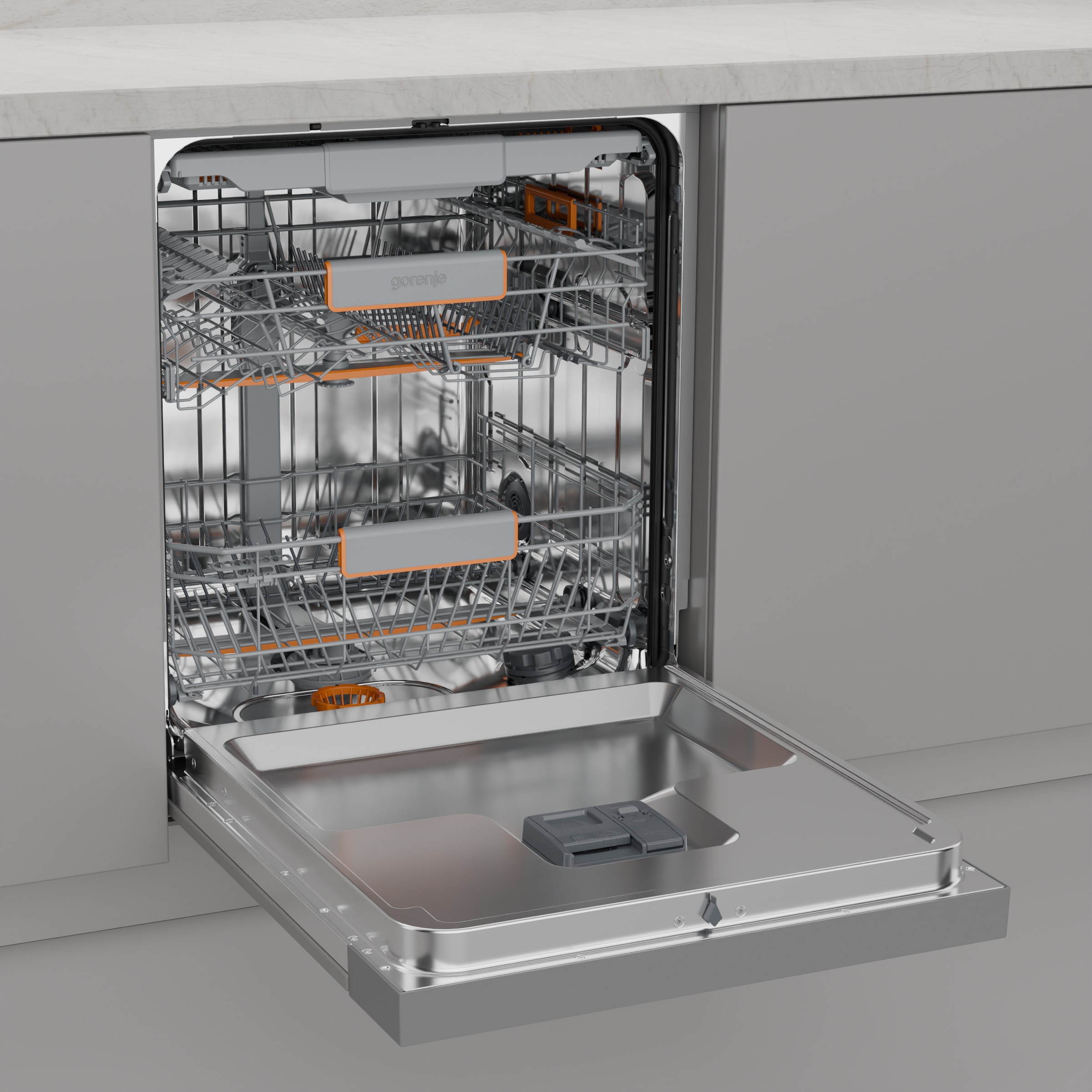 GORENJE teilintegrierbarer Geschirrspüler »GI673A92X«, 16 Maßgedecke, TotalDry - auto. Türöffnung