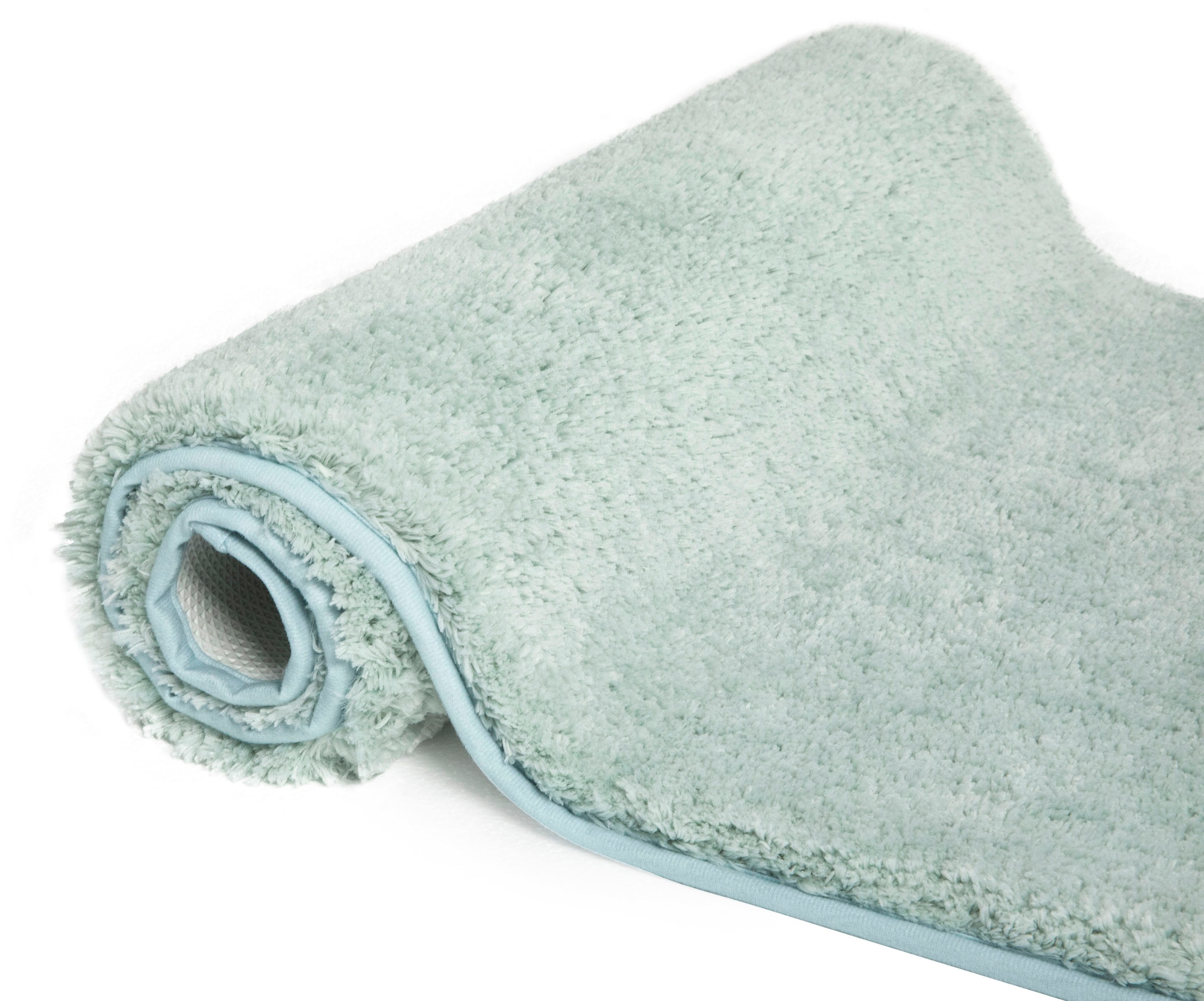 my home Badematte »Jos, Badvorleger, Badezimmer Teppich«, rutschhemmend beschichtet, fußbodenheizungsgeeignet-schnell trocknend, Badematten in Pastell-Farben, Badteppich als 3 teiliges Set erhältlich