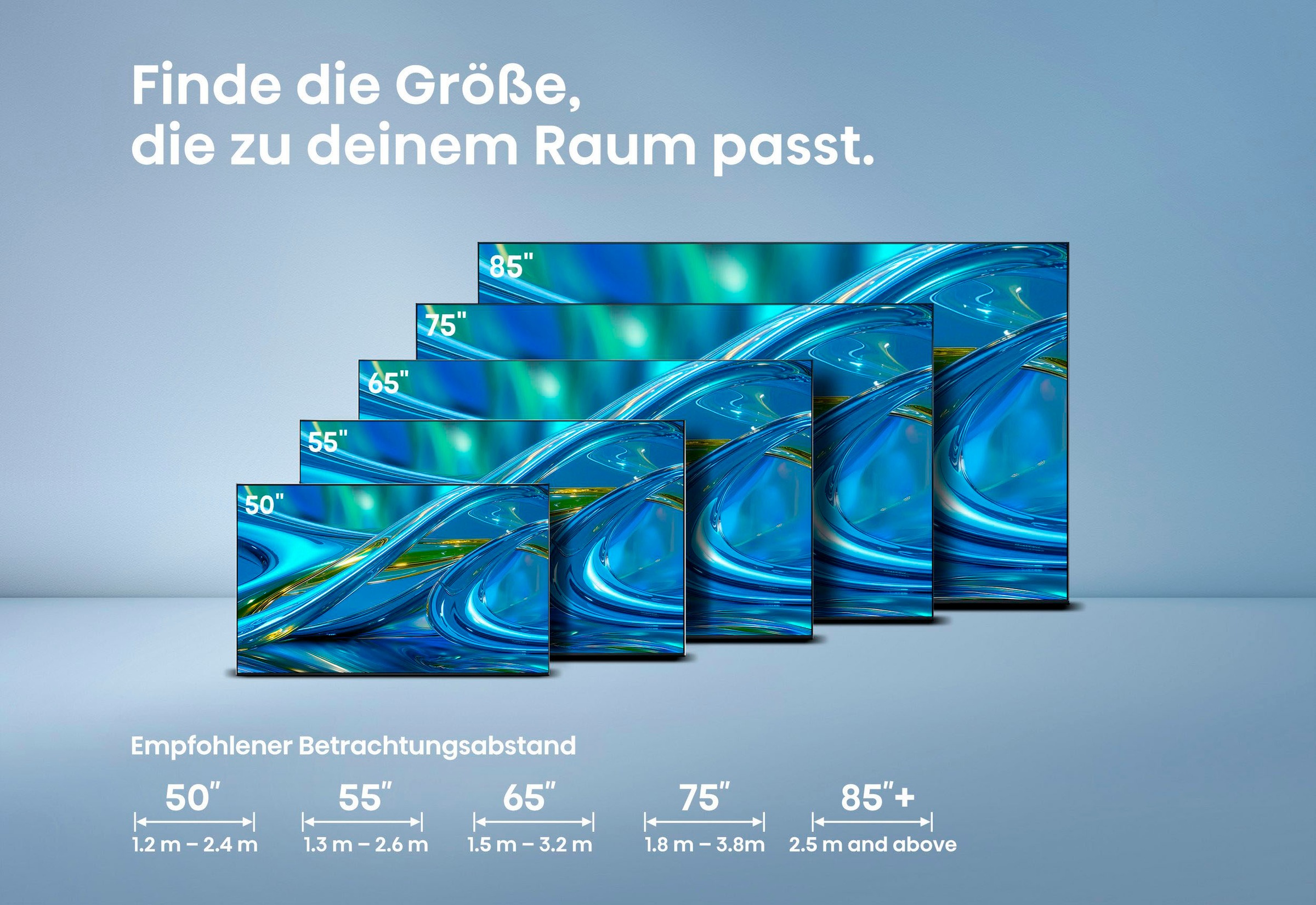 Hisense Mini-LED-Fernseher »55E8S« 139 cm/55 ″ Smart-TV inkl. HS2000 Soundbar im Wert von UVP €129