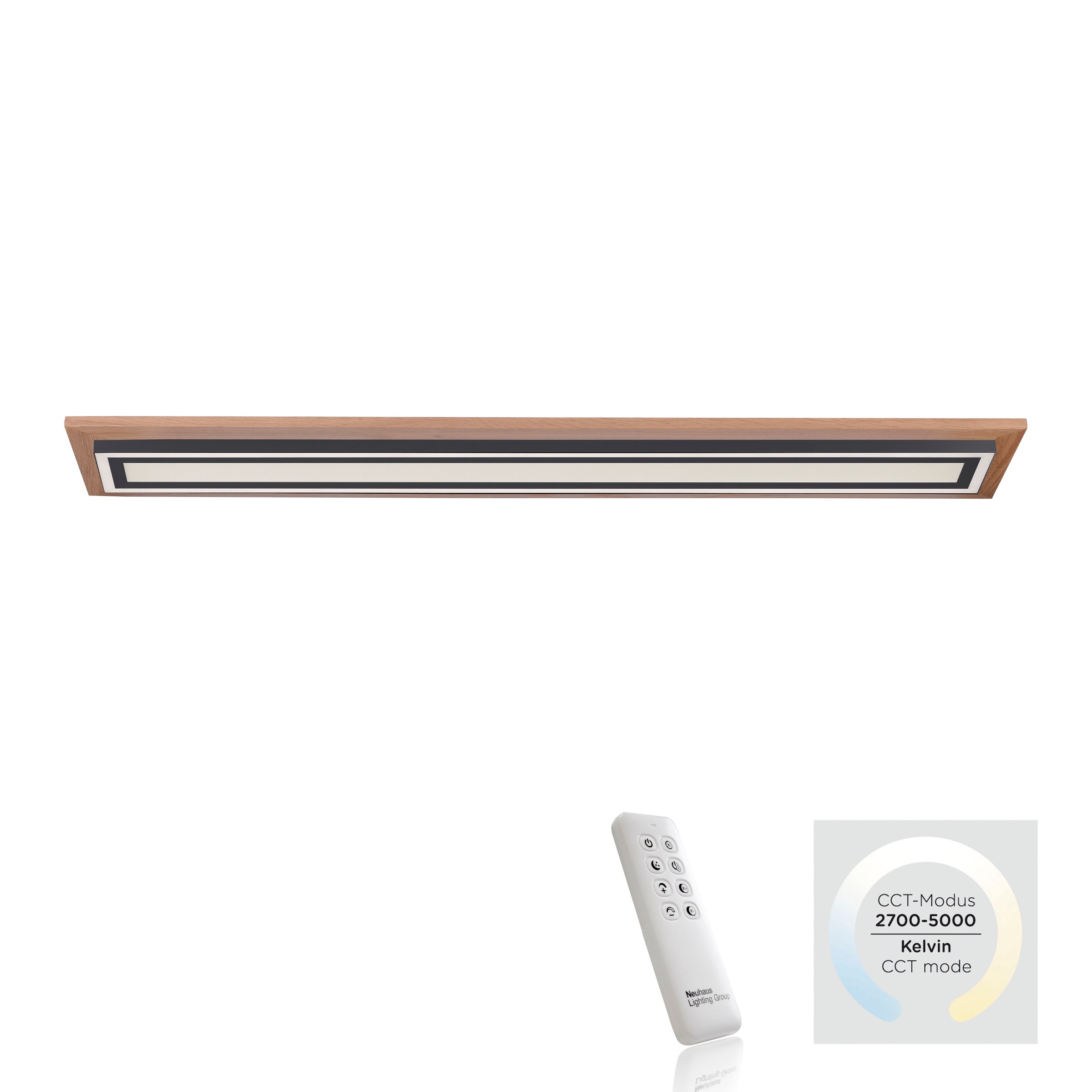 Paul Neuhaus Deckenleuchte »PALMA« LED-Board 1 Stk. warmweiß - kaltweiß CCT günstig online kaufen