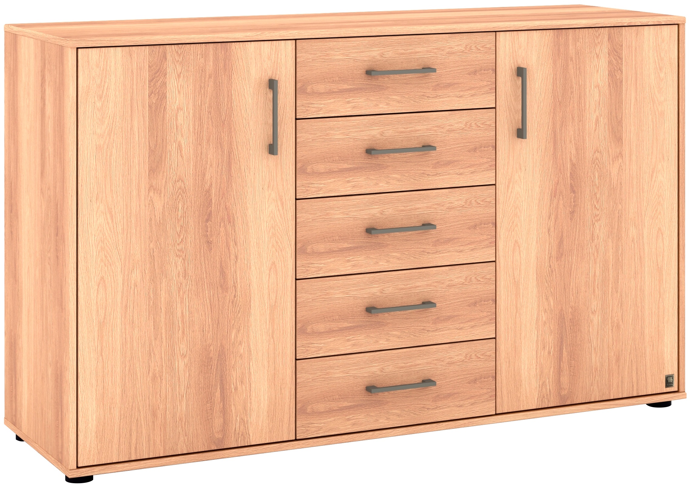 Musterring Kombikommode »Sorrent Sideboard, Wäscheschrank, mit Schubladen«, (Kommode, mit Selbsteinzug und Dämpfung, MADE IN GERMANY), mit Schubkästen, Fronten in Eiche massiv, Breite 120 oder 141 cm