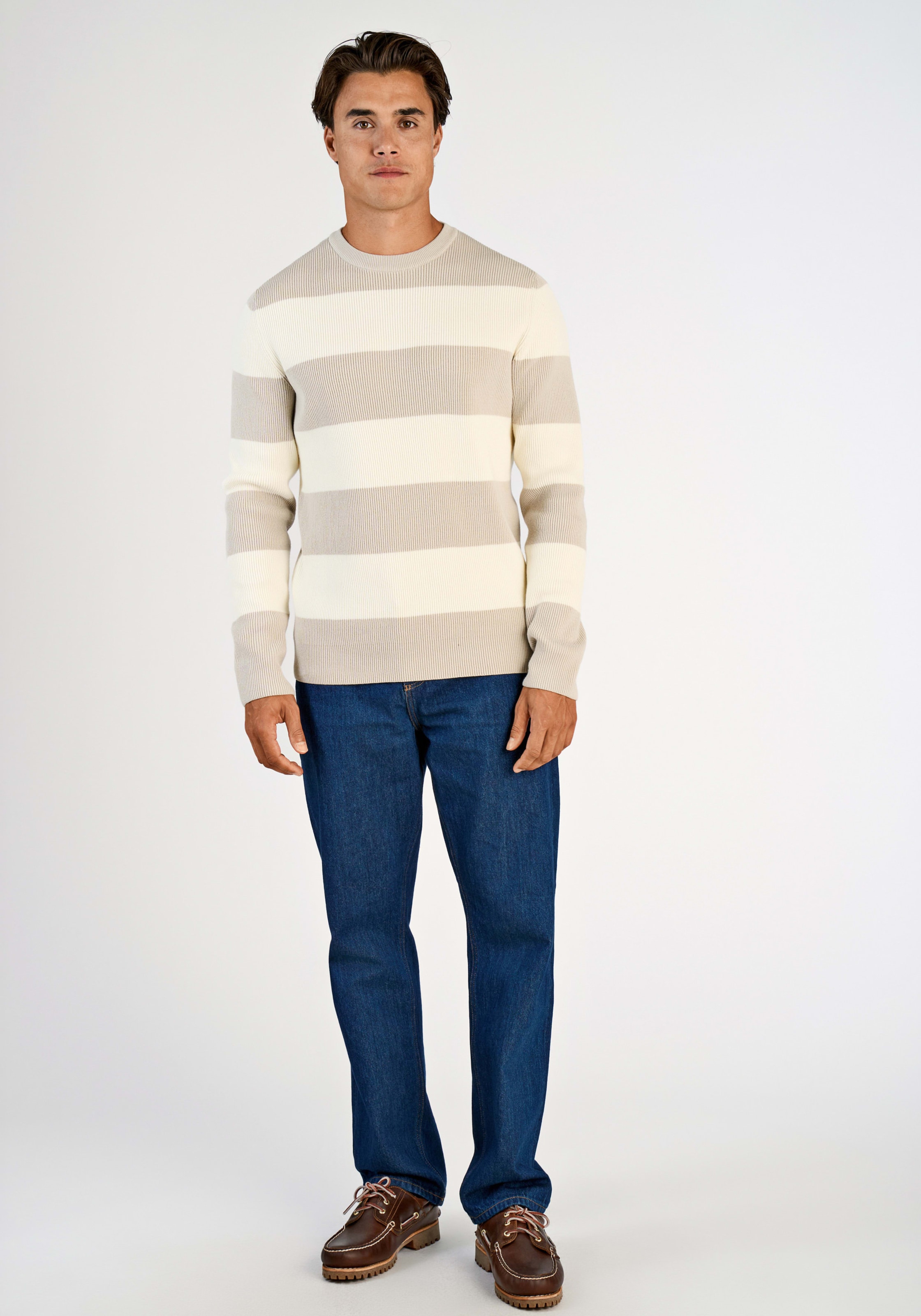 LINDBERGH Strickpullover mit Colorblocking-Streifen