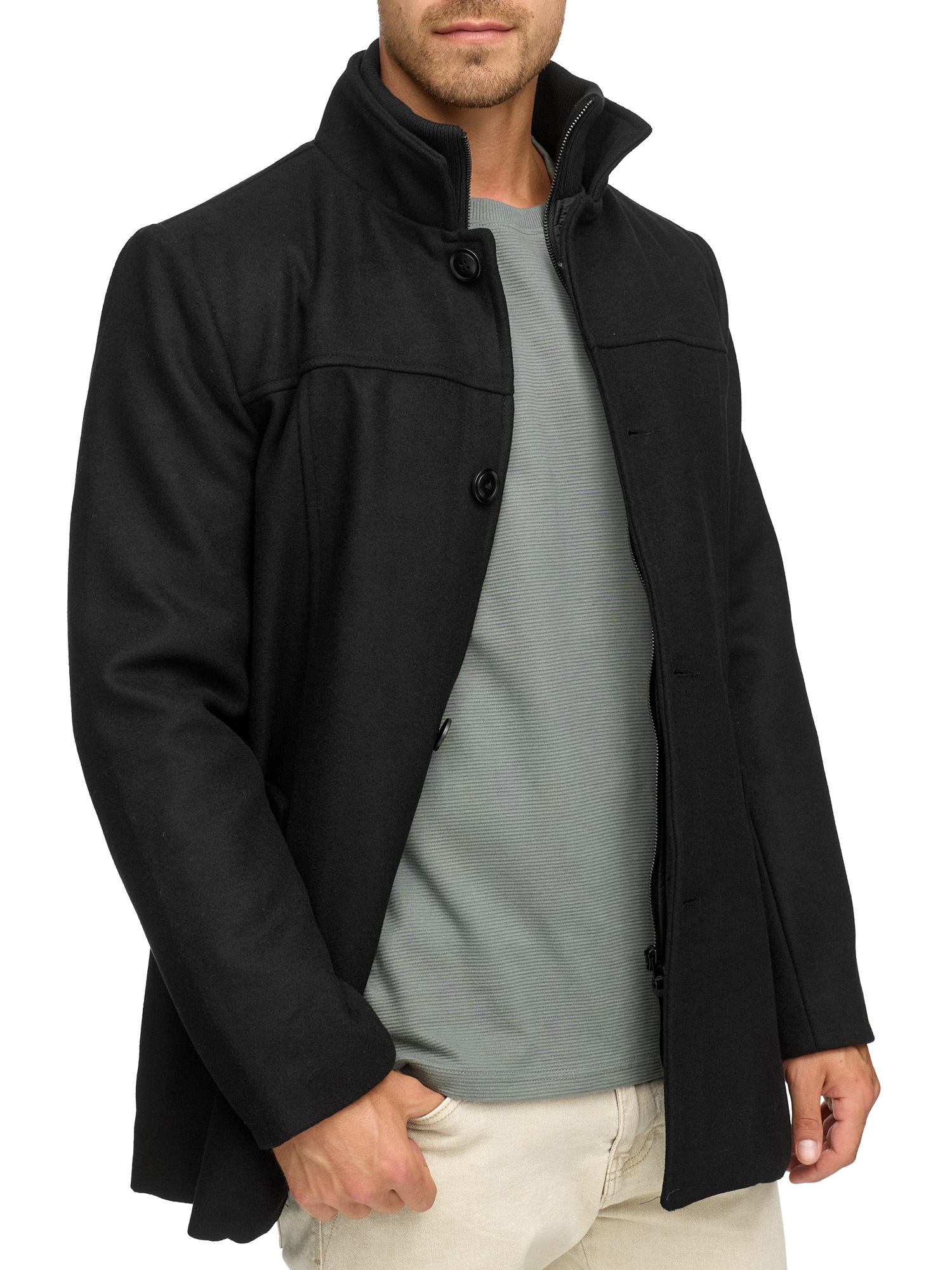 Indicode Wolljacke »INLunik« ohne Kapuze