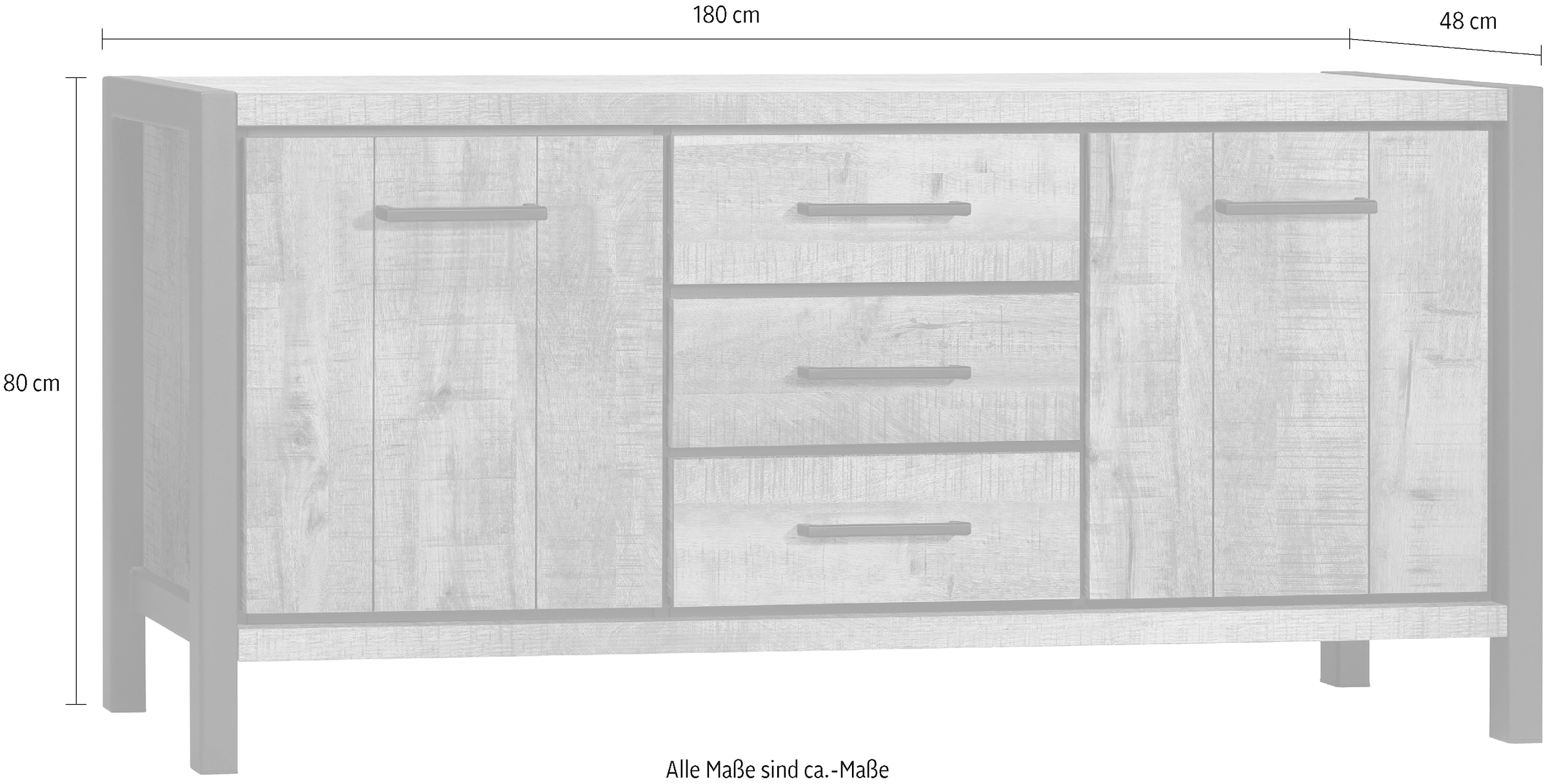 OMG Design Sideboard »Ocean«, mit Soft-Close, in zwei Breiten