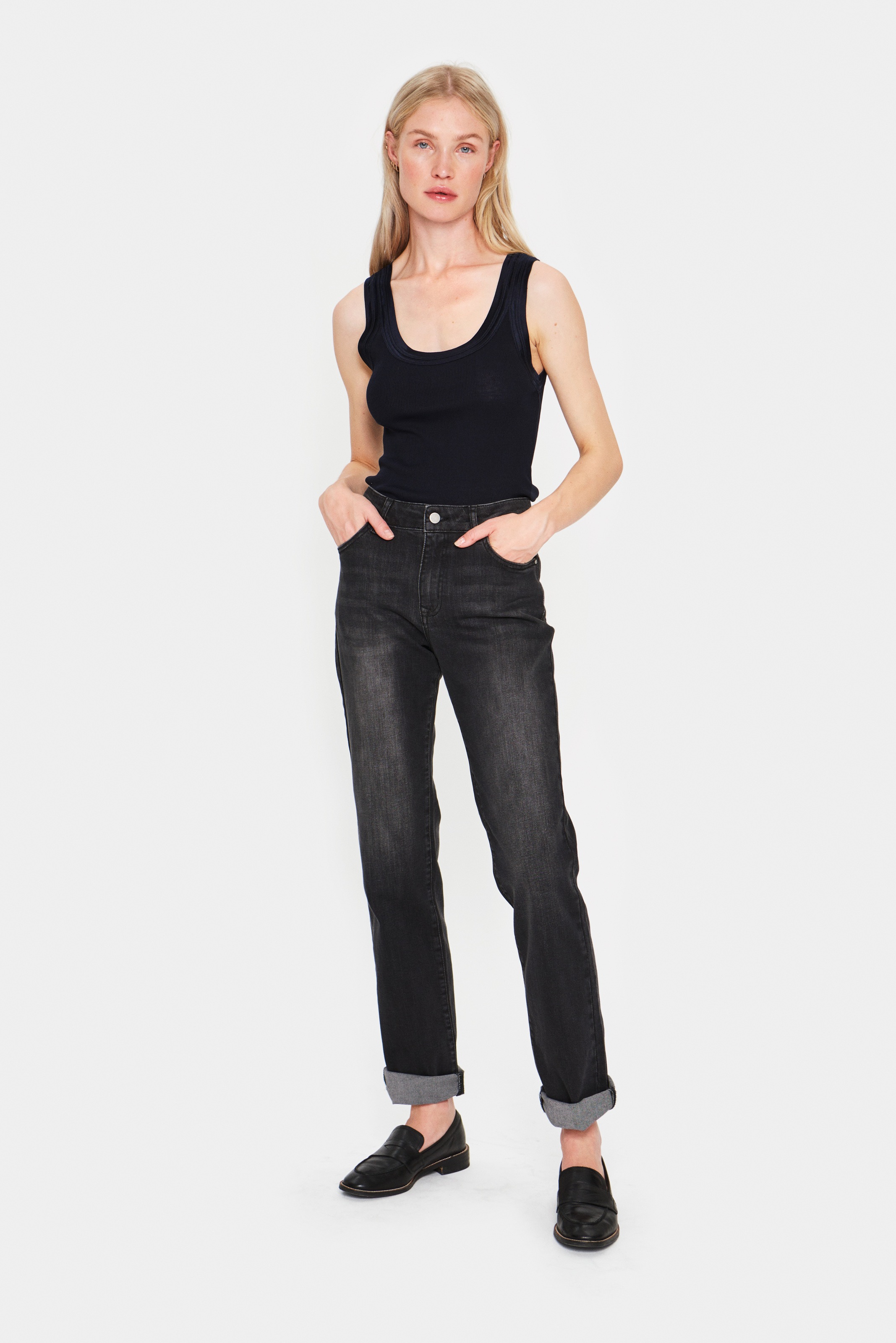 Saint Tropez Tanktop »SZ-MAYA TANK TOP« mit Seidenanteil